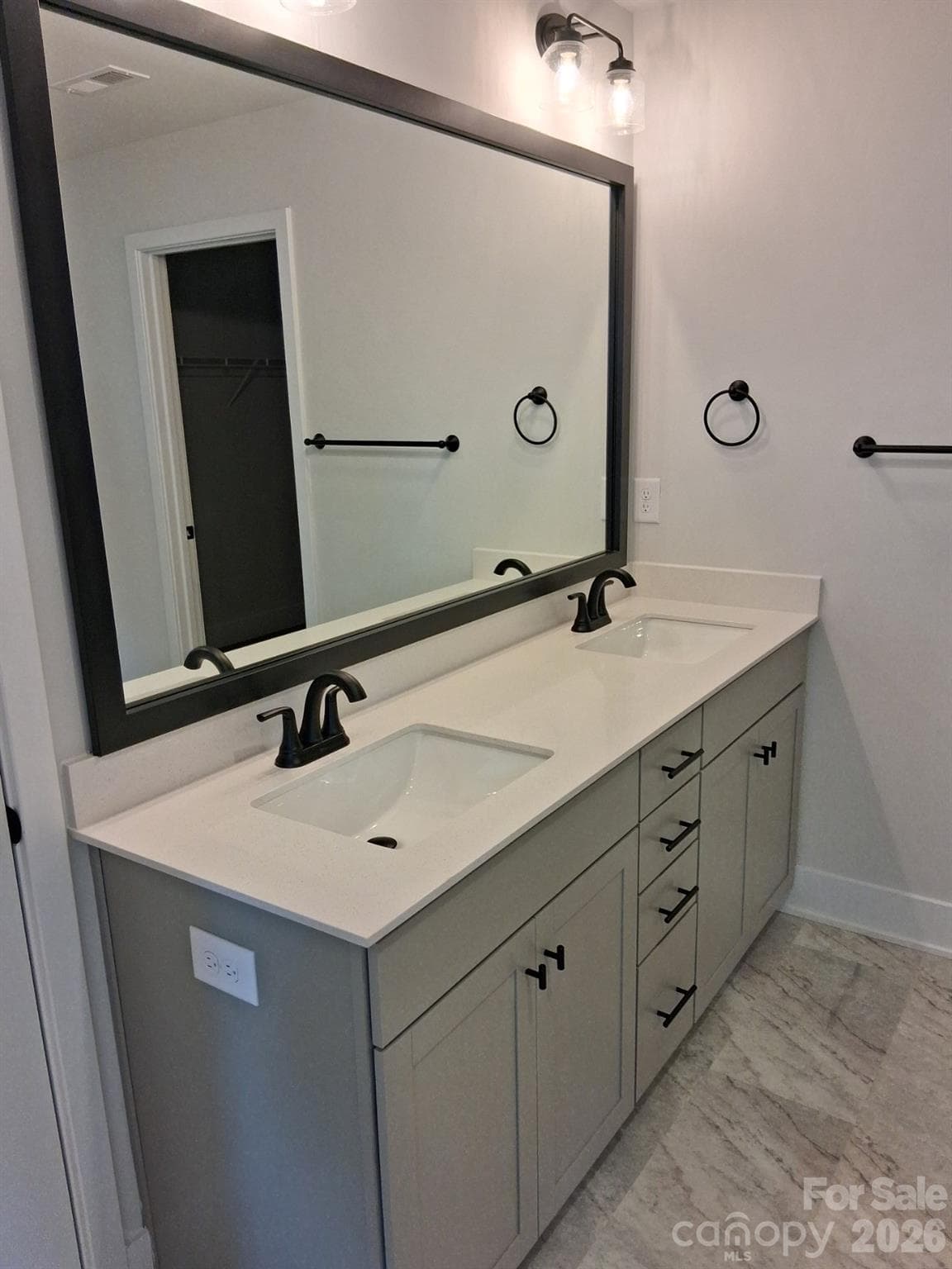 Bathroom Double Vanity - 136 Kerr Walk Drive, Statesville