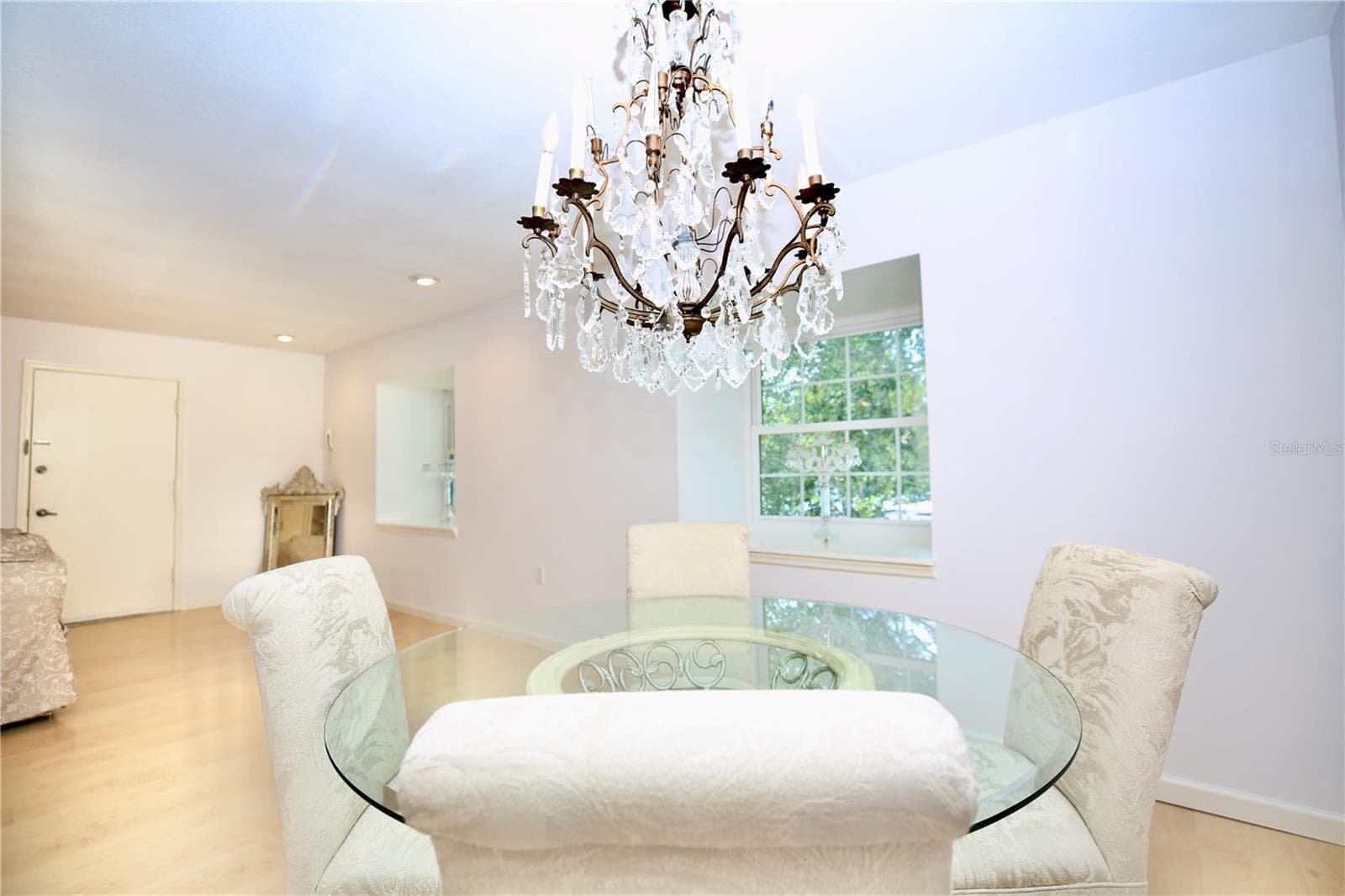 Two windows in living area brings the park like setting inside - 1713 BELLEAIR FOREST DR #C, BELLEAIR