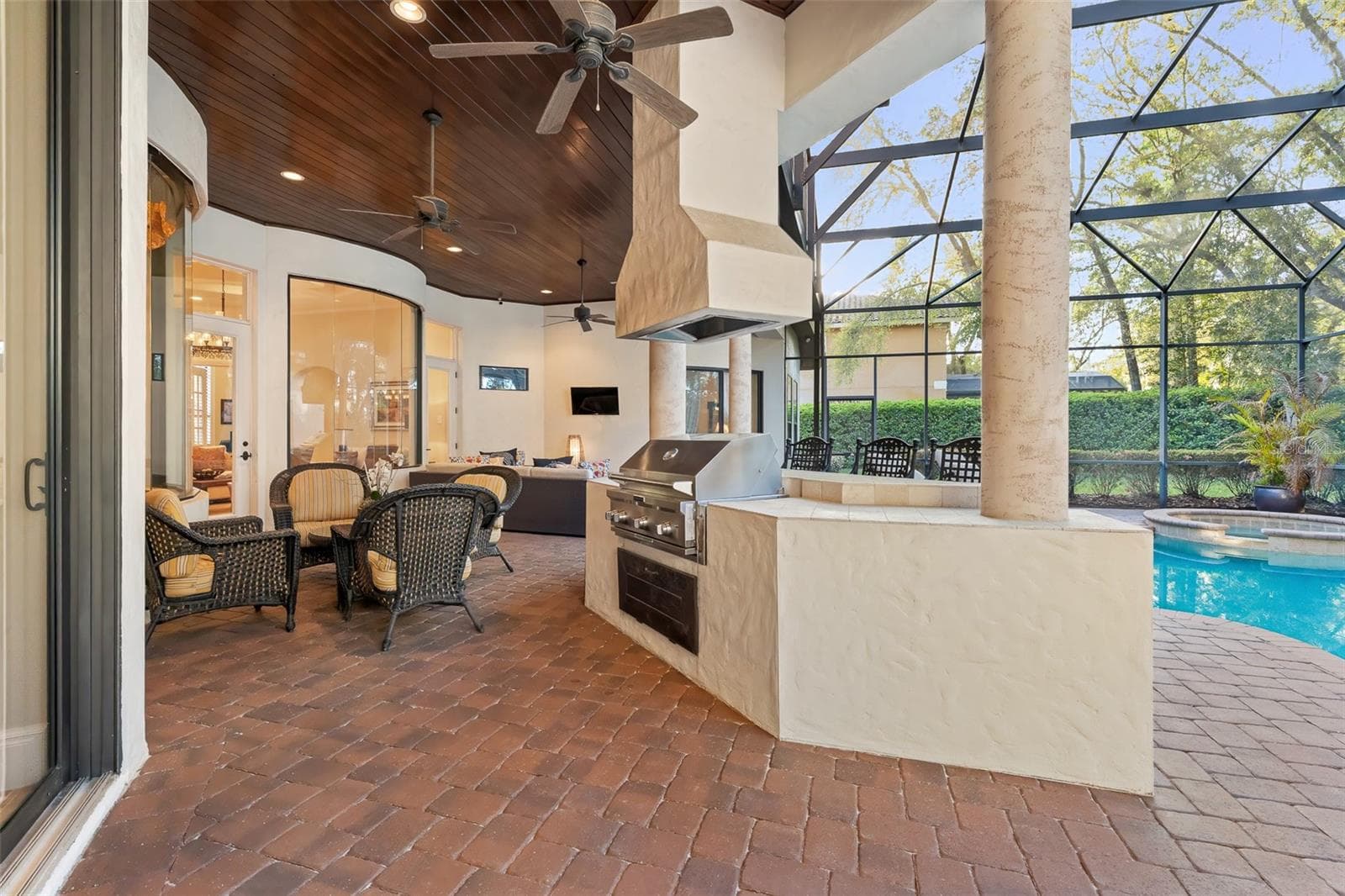 Pool/Lanai - 7341 BELLA FORESTA PL, SANFORD