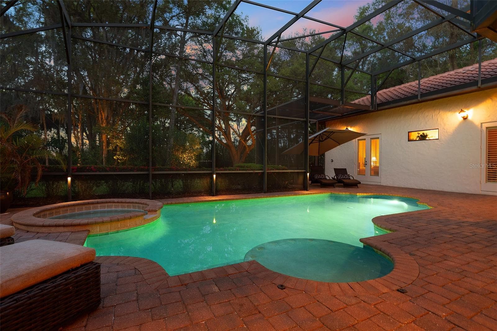 Twilight Pool/Lanai - 7341 BELLA FORESTA PL, SANFORD