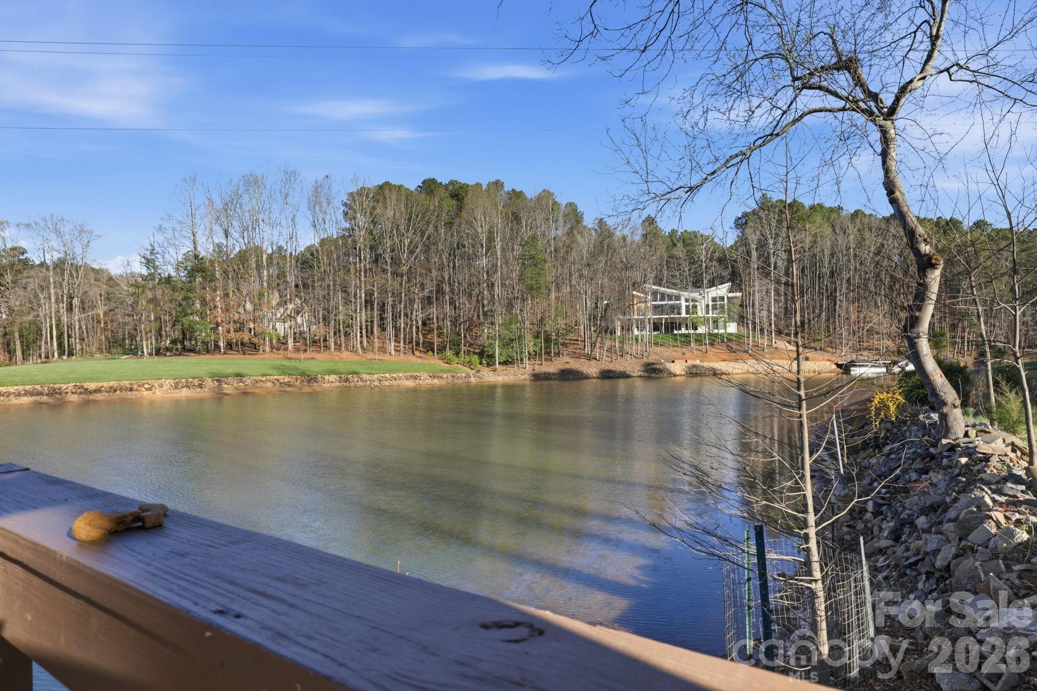 View from dock to back of cove - Troutman