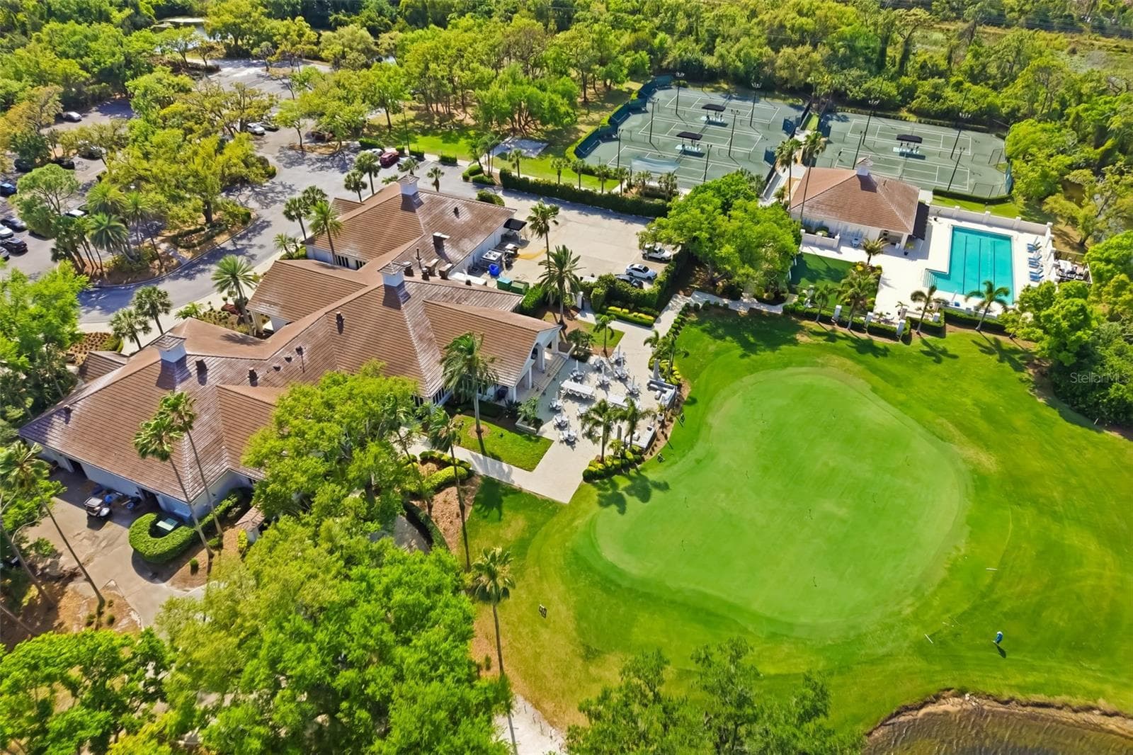 Aerial View of Country Club - 10107 CARNOUSTIE PL, BRADENTON