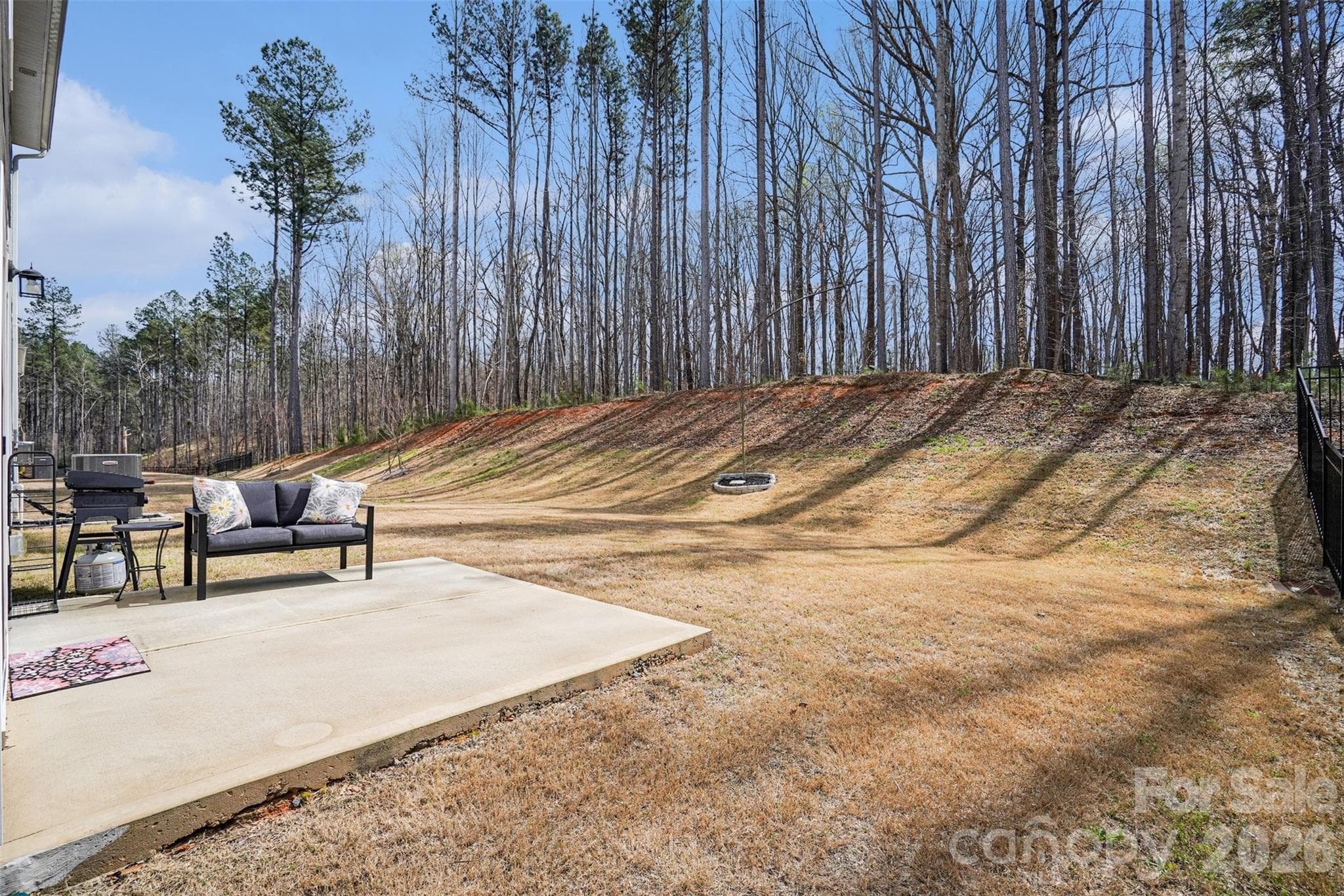 Wooded backyard - 310 Hamptons Cove Road, Troutman