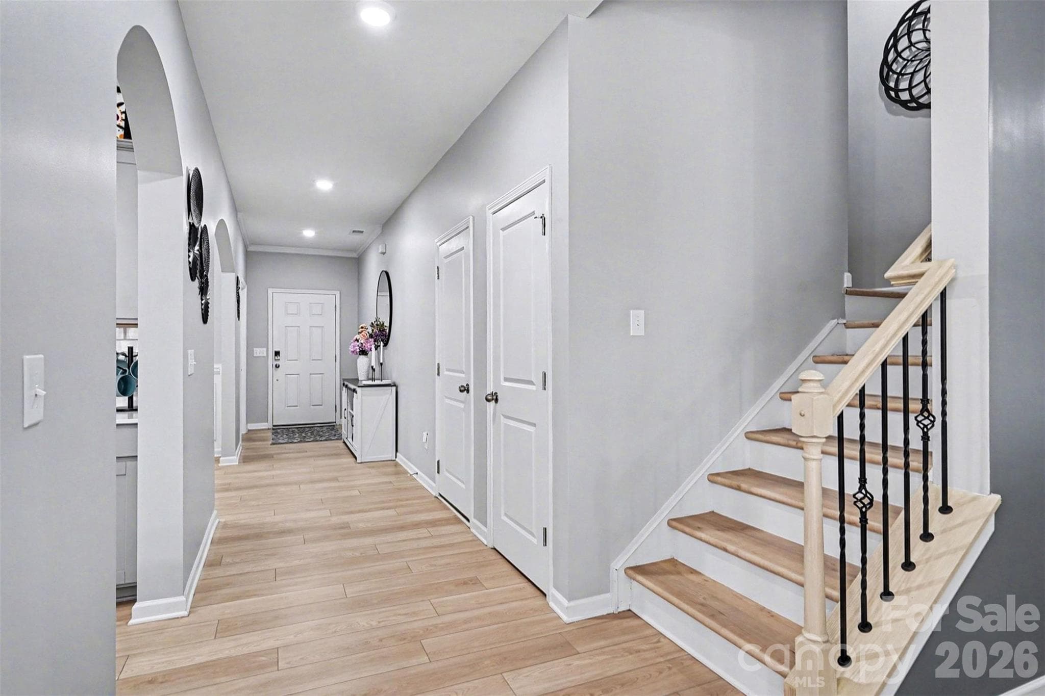 Gorgeous flooring and wooden stairs - 310 Hamptons Cove Road, Troutman