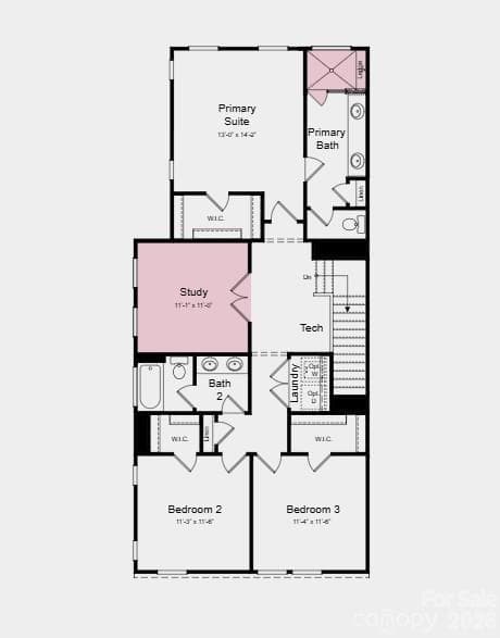 Additional Highlights Include: tile shower pan, surround, and ledge at primary bath, study in place of loft. - 5549 Wolfpack Alley, Indian Land