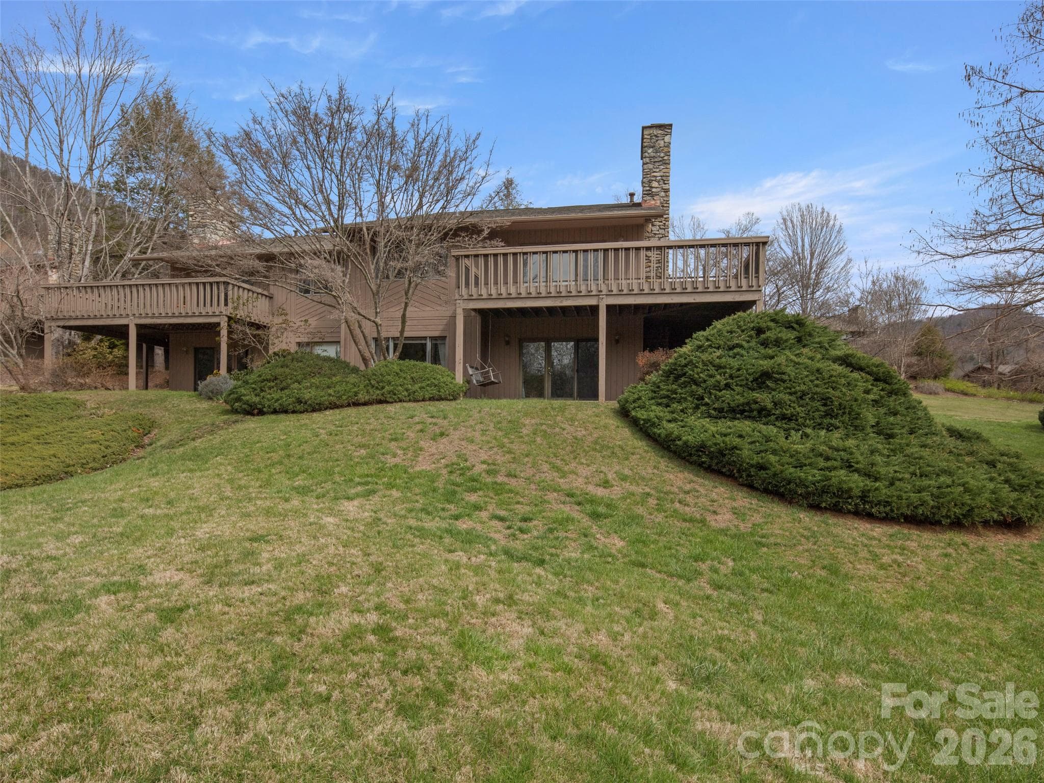 View of the rear of the home - Asheville