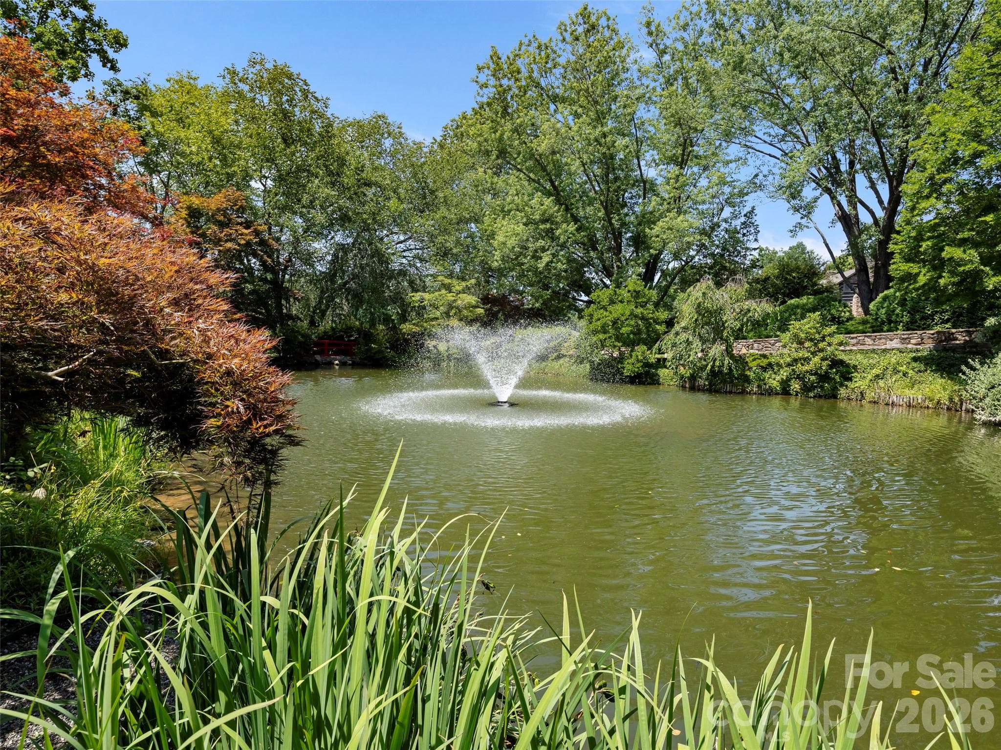 View of the main pond as you enter the gate - Asheville