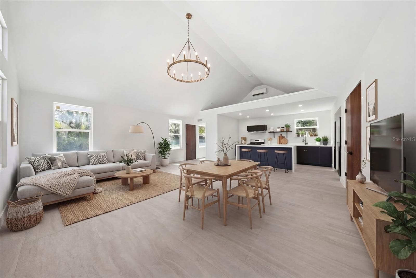 Main Living Space Staged As Single Family - 1109 CHARLES ST, CLEARWATER
