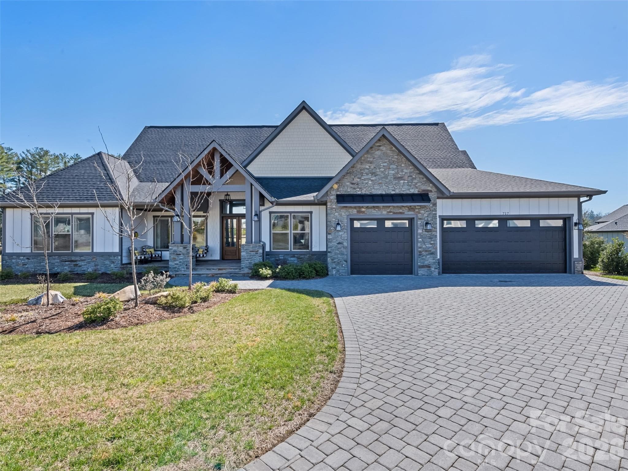 Frontal Elevation, View #2 - 717 Daniel Circle Drive, Mills River