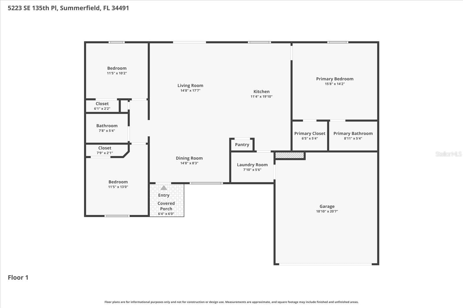 Floor Plan - 5223 SE 135TH PL, SUMMERFIELD