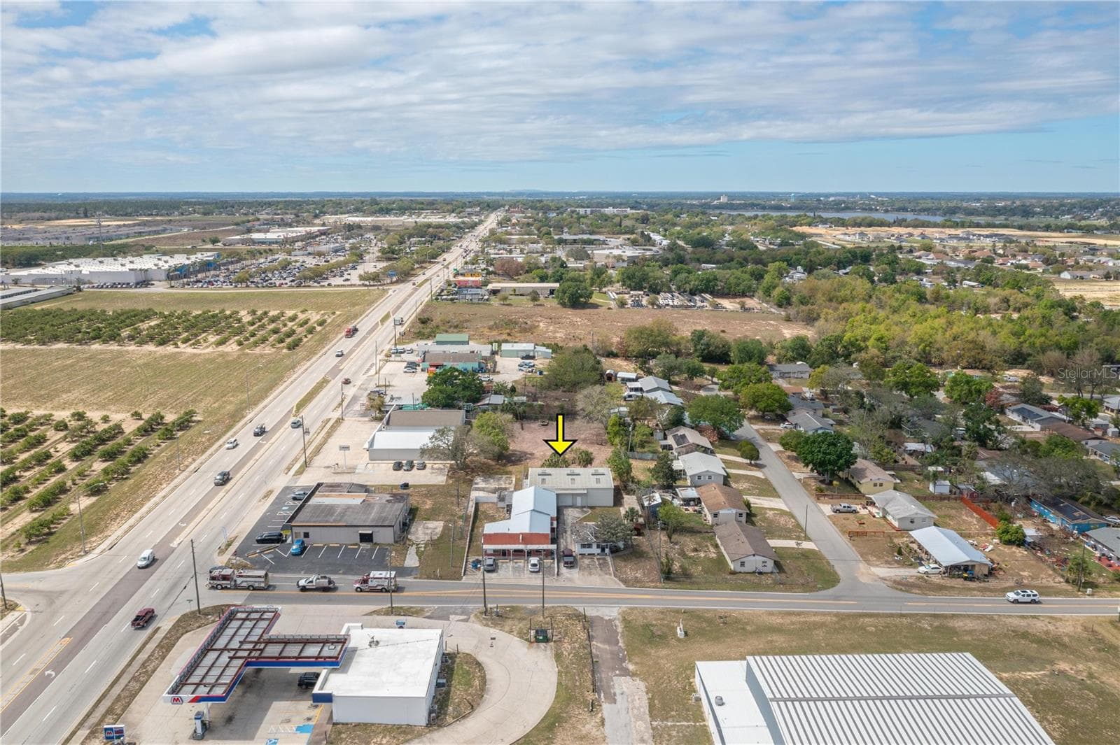 Aerial View Looking West - 19 EVERGREEN DR, LAKE WALES