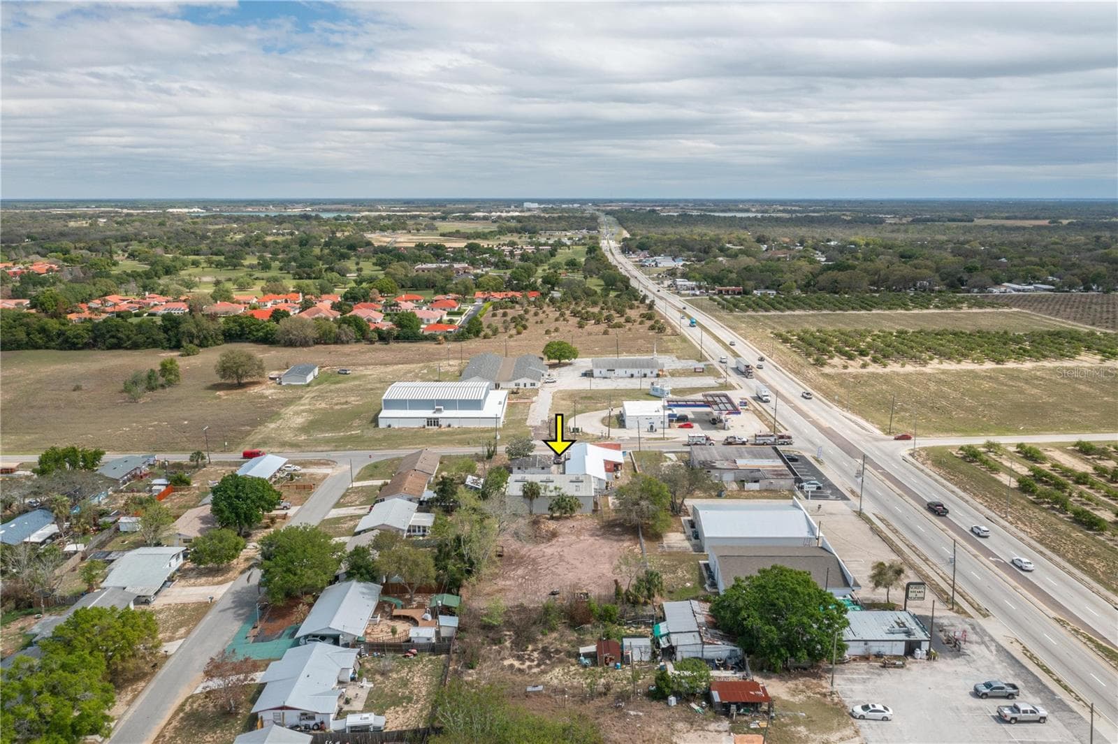 Aerial View Looking East - 19 EVERGREEN DR, LAKE WALES