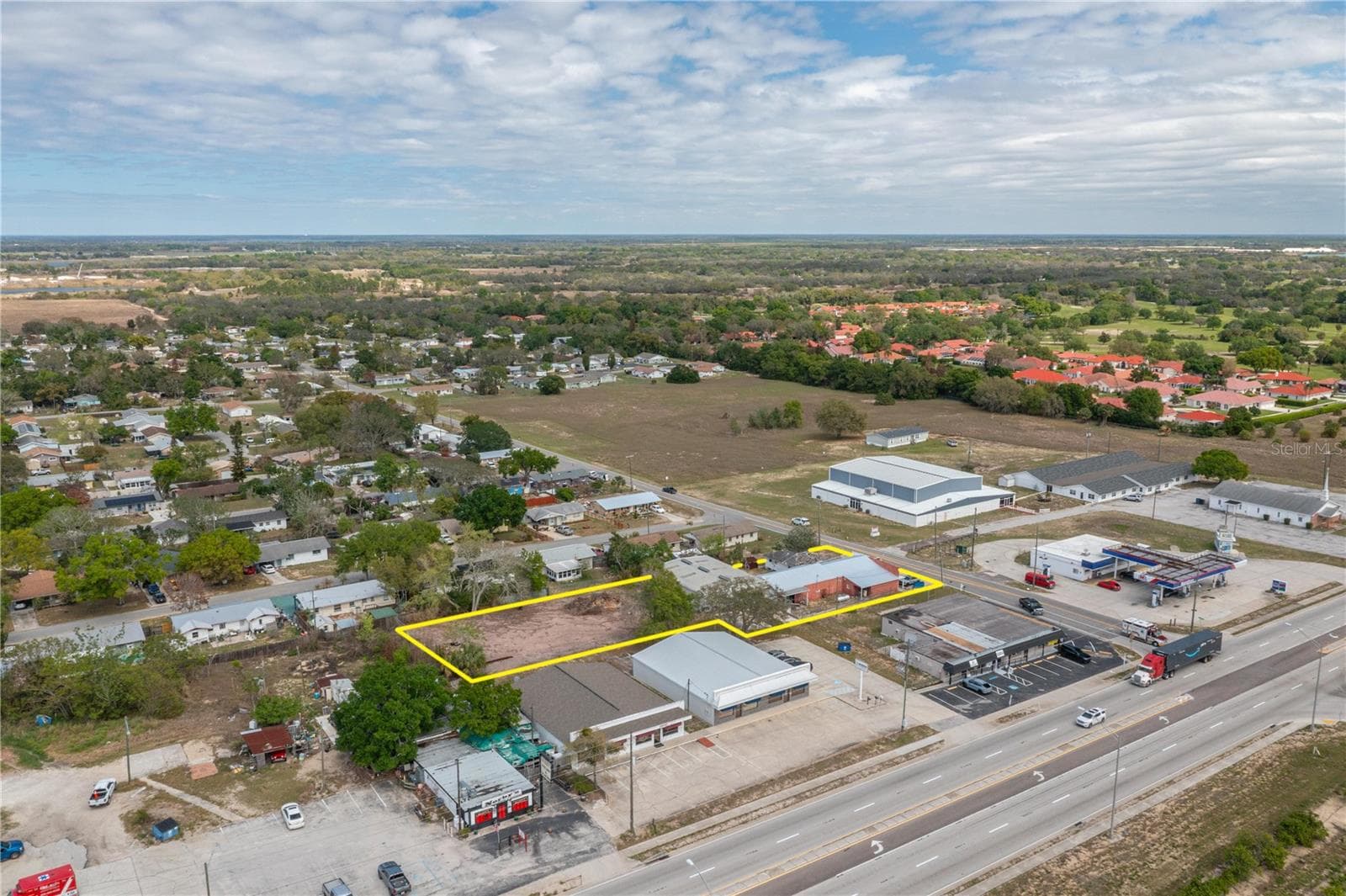Aerial View Looking Southeast - 19 EVERGREEN DR, LAKE WALES