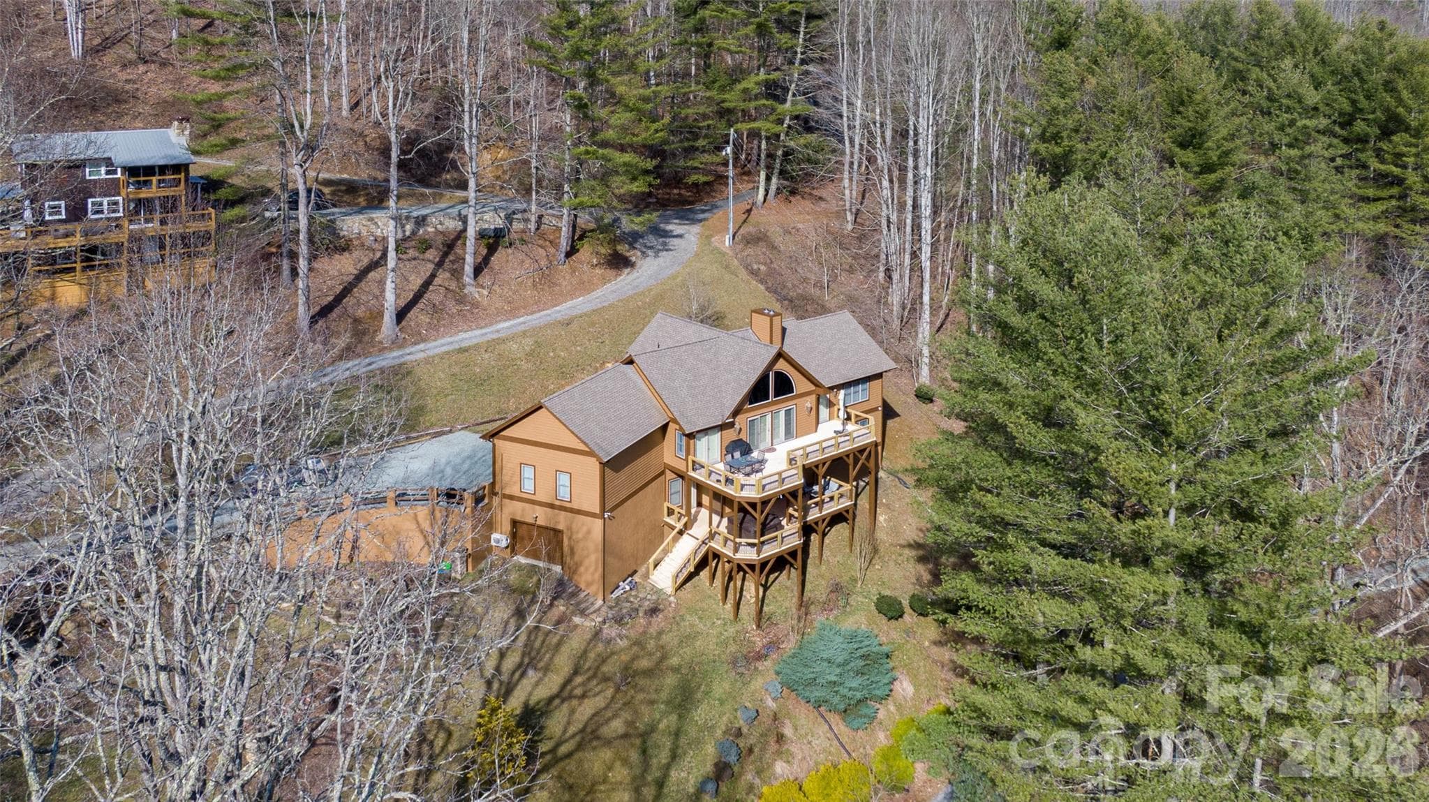 Areial view of Moonlight Manor. - 446 Windridge Drive, Sugar Grove