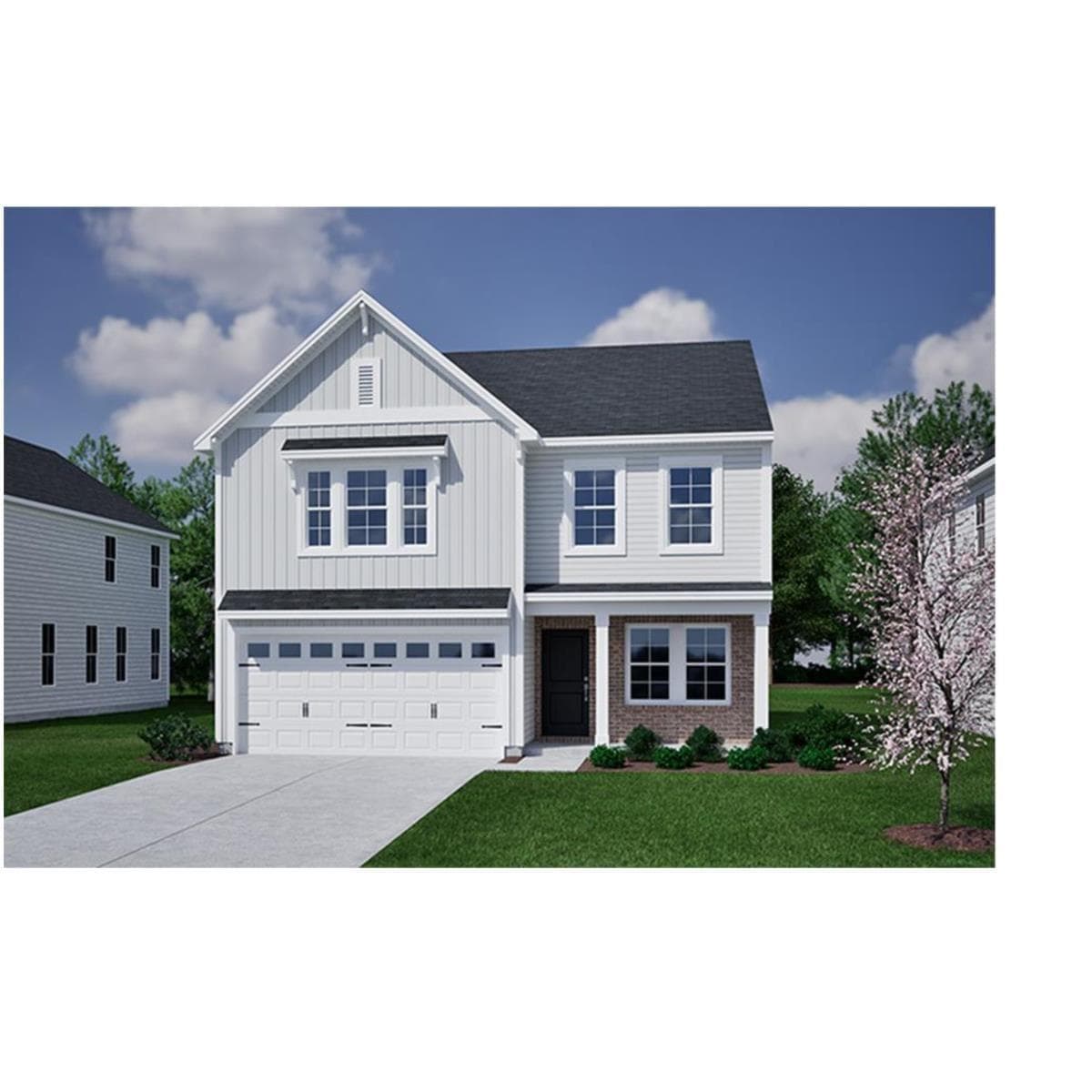 Front Exterior Elevation Rendering - Meriweather Plan Elevation D - 1305 Bansal Drive, Charlotte