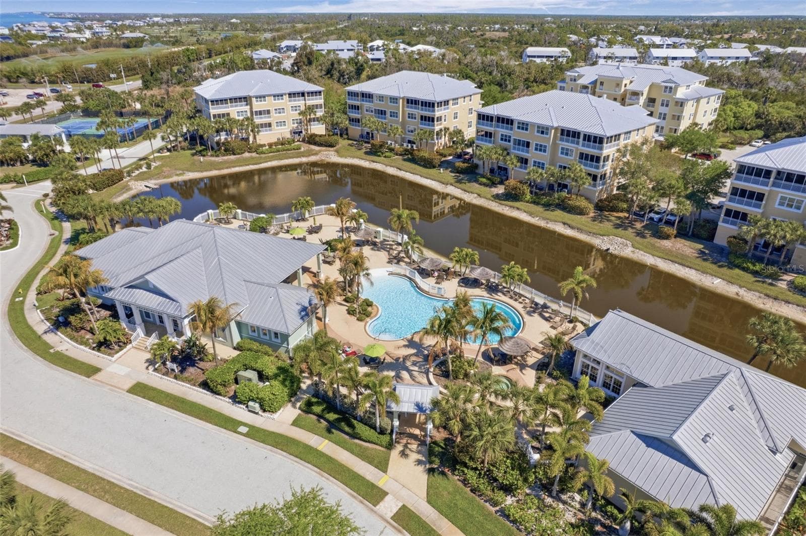 Ammenities Arial View - 8561 AMBERJACK CIR #302, ENGLEWOOD