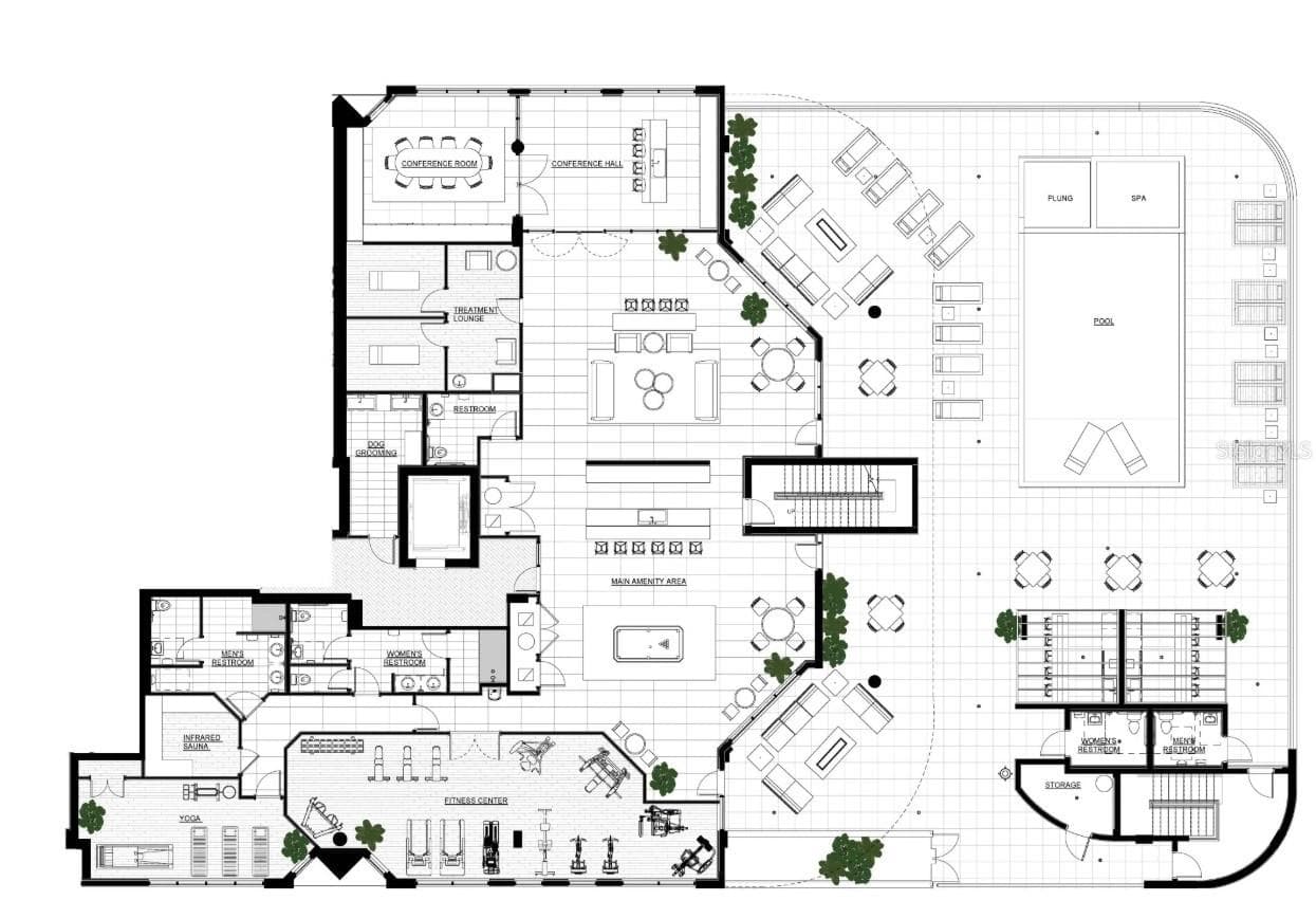 Amenity Floorplan - 290 COCOANUT AVE #703, SARASOTA