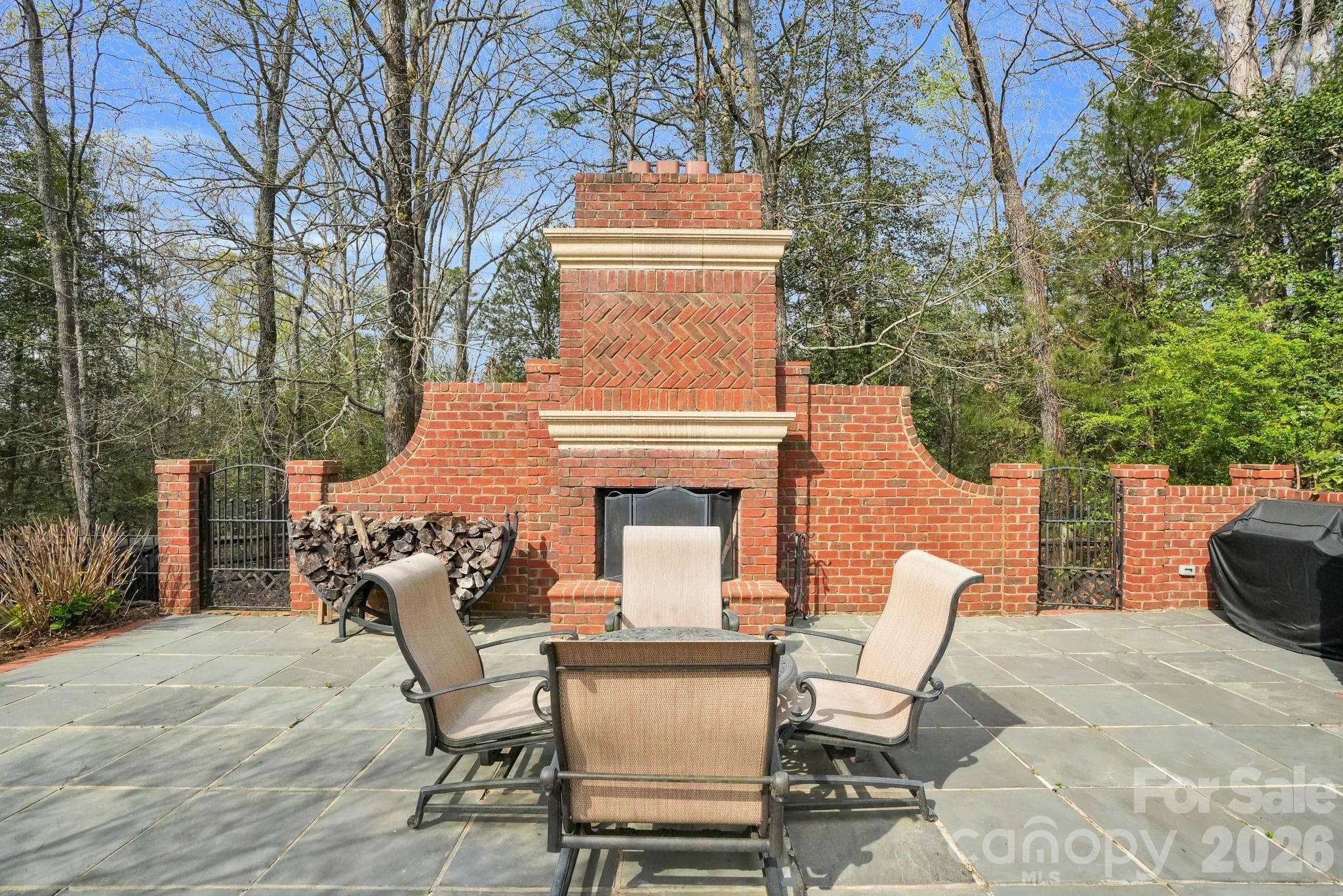 Outdoor Fireplace - 312 Old Hickory Court, Fort Mill