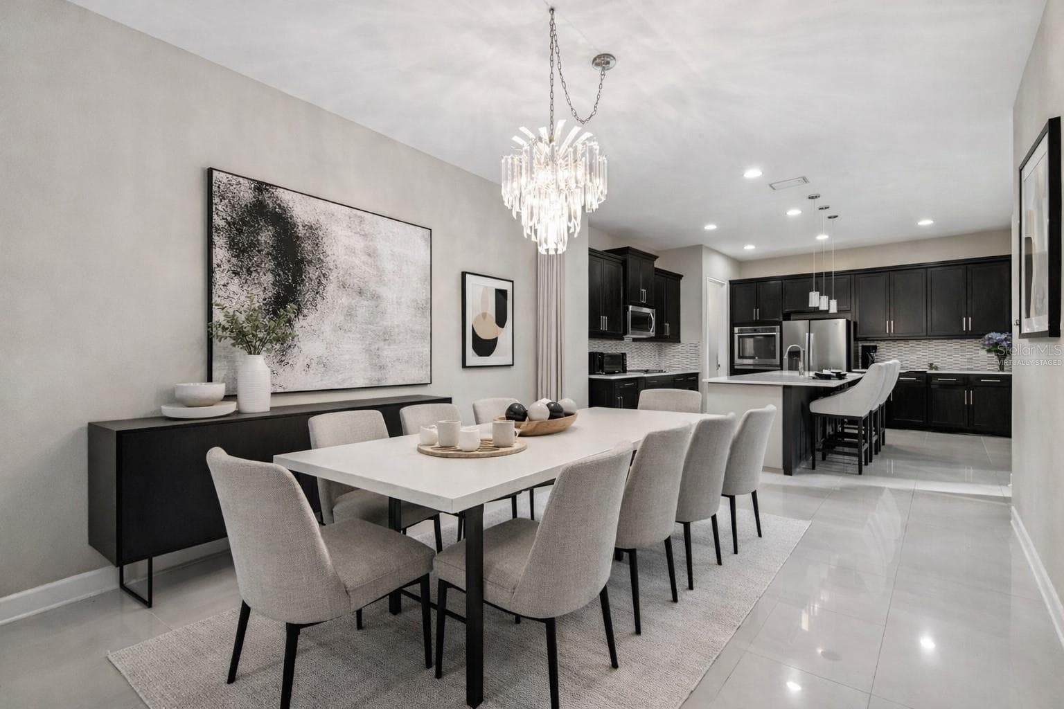 Virtually staged dining room (2) - 4155 BARLETTA CT, WESLEY CHAPEL