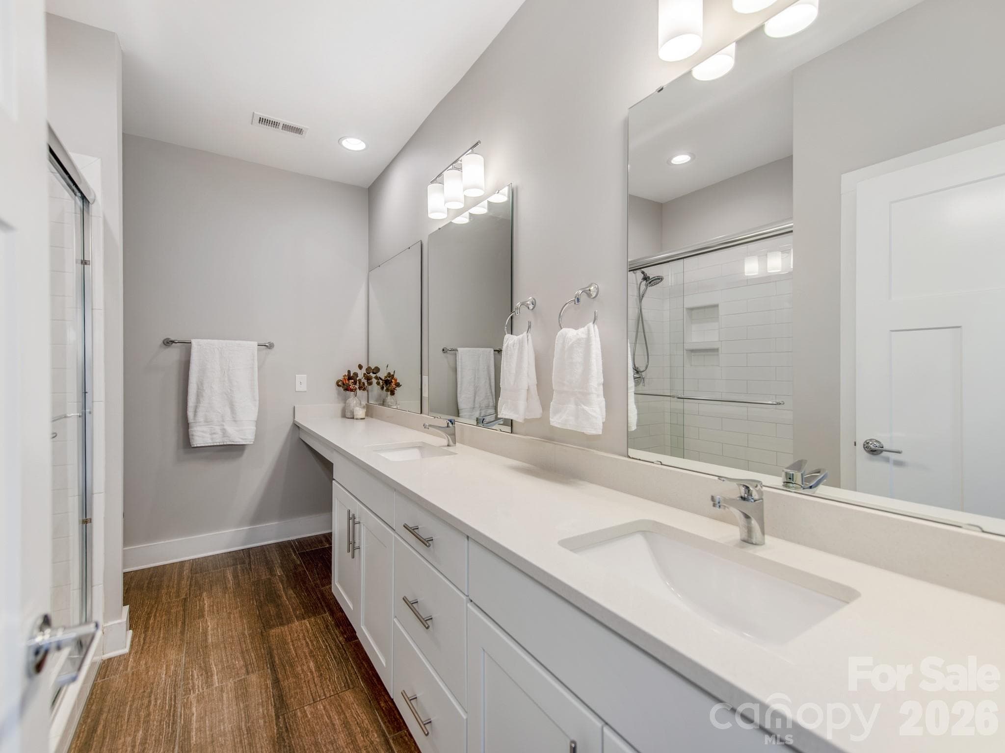 Primary bathroom with extended counterspace. - 436 Southend Crossing Lane, Charlotte