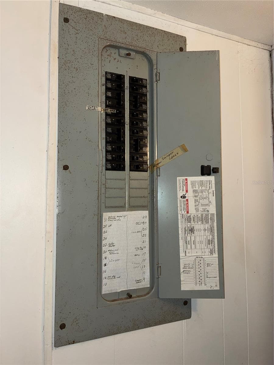 Indoor electrical panel. - 24533 PINK PANTHER RD, PAISLEY