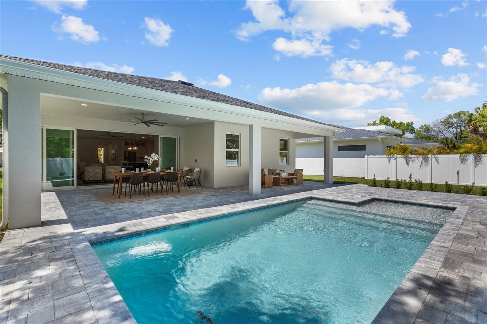 Footers are in place to put a cage on the pool. - 217 S SHADE AVE, SARASOTA