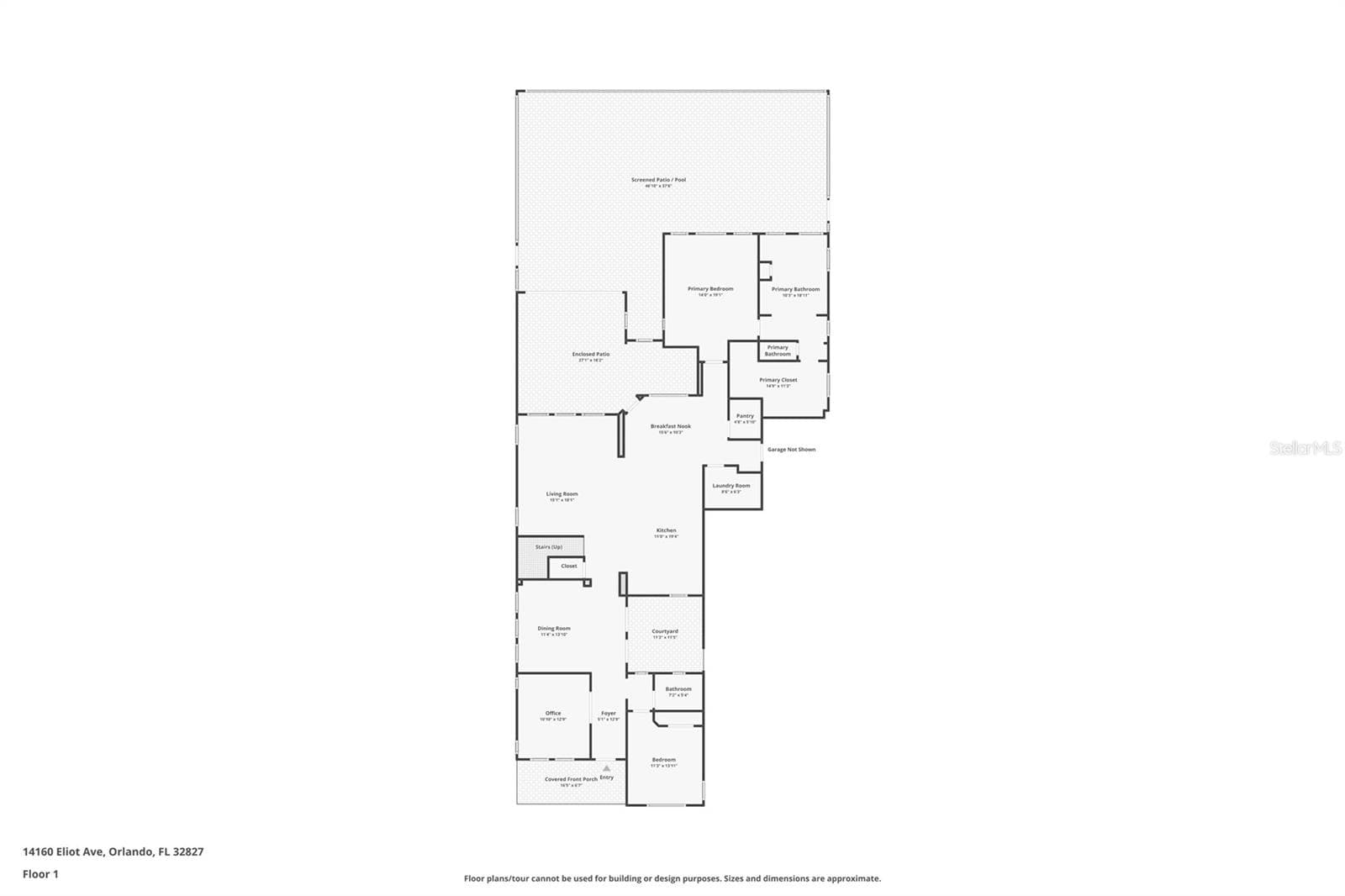 Main Floor-Floorplan - 14160 ELIOT AVE, ORLANDO