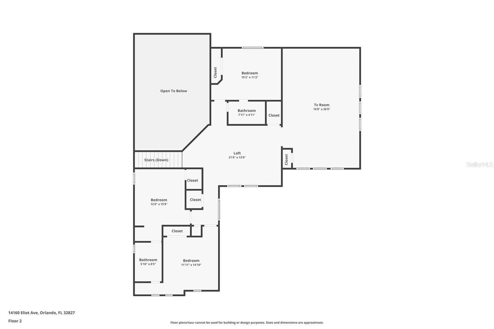 2nd Floor-Floorplan - 14160 ELIOT AVE, ORLANDO