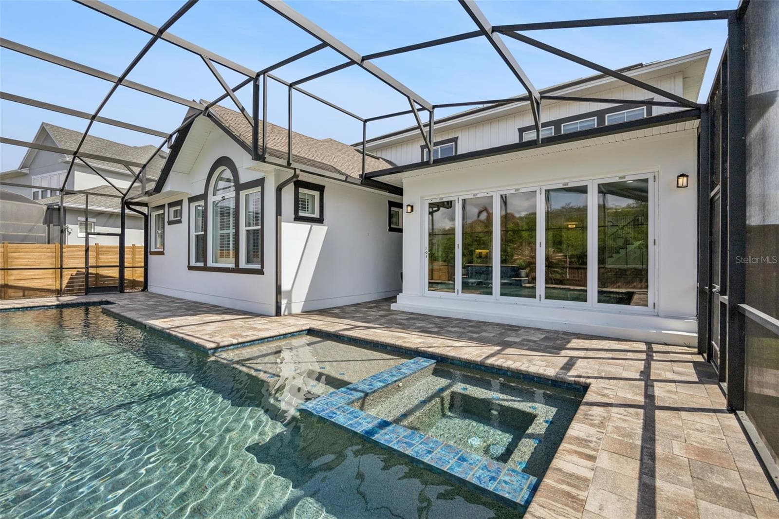 Pool with Spa and Water Features - 14160 ELIOT AVE, ORLANDO