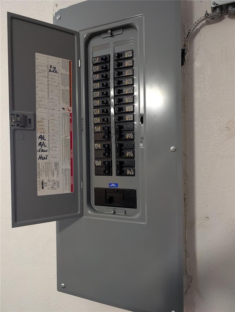 Updated Square D Electric panel installed 2018. - 9204 36TH WAY N #6, PINELLAS PARK