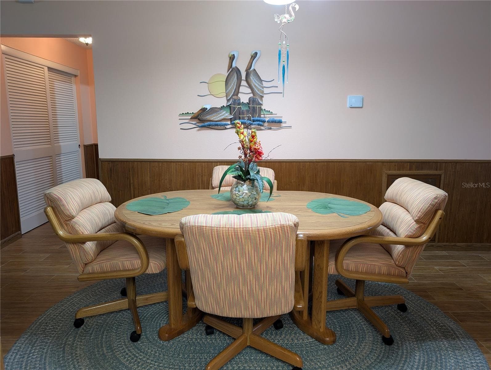 View of hallway into dining room. - 9204 36TH WAY N #6, PINELLAS PARK
