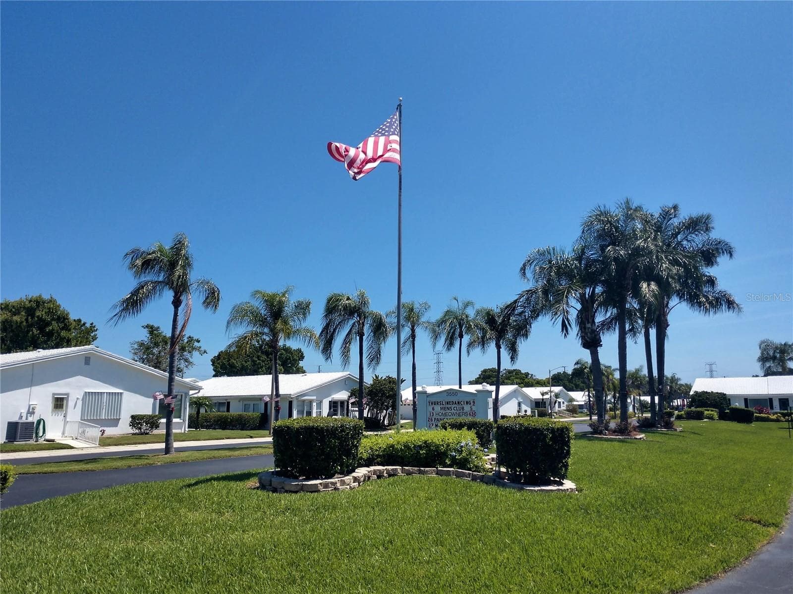 Upcoming events are posted on the sign out front.  There are many ways the events are posted...monthly calendar, in the clubhouse, online social portals and at weekly coffee klatches. - 9204 36TH WAY N #6, PINELLAS PARK