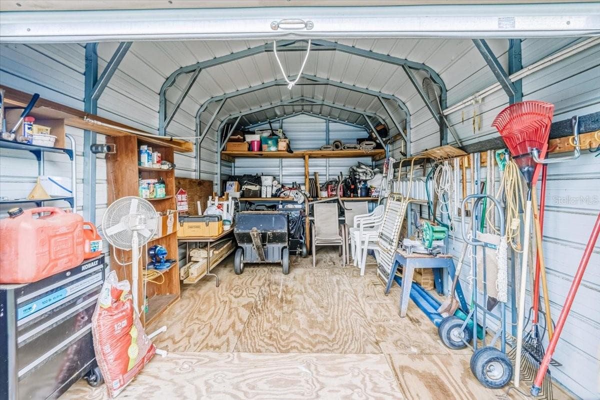 Metal shed/workshop - 9103 E AQUA VISTA DR, INVERNESS