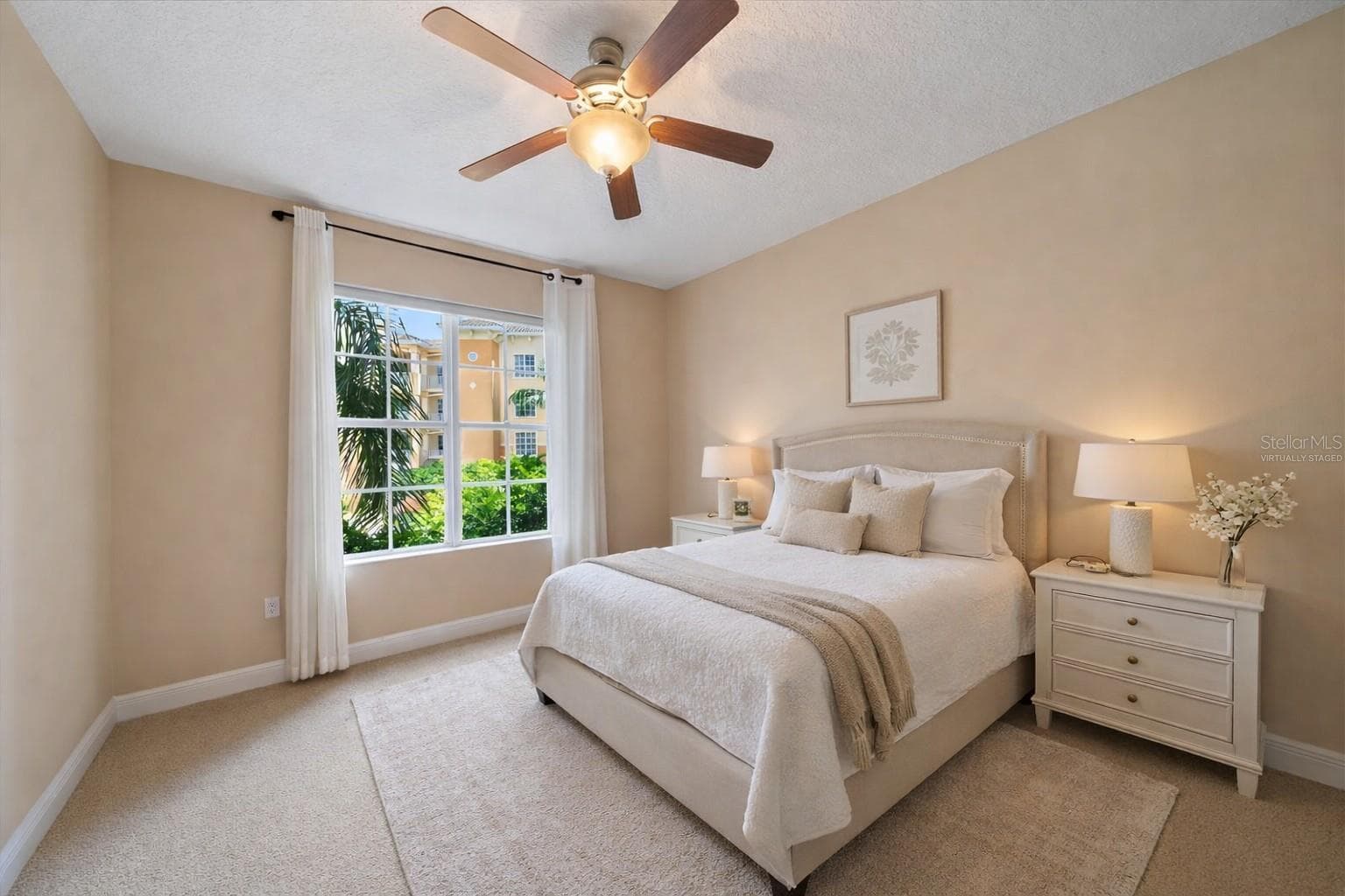 Virtually staged bedroom 3 with natural light - 6482 WATERCREST WAY #204, LAKEWOOD RANCH