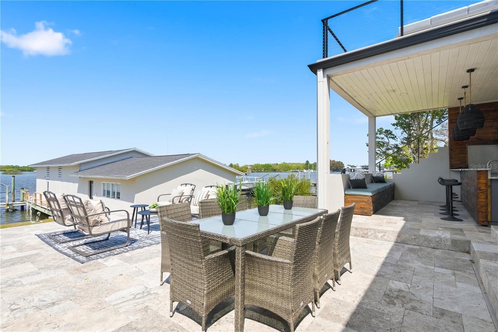 Patio Dining - Cabana - Outdoor Kitchen - 915 BAYSHORE DR, TARPON SPRINGS