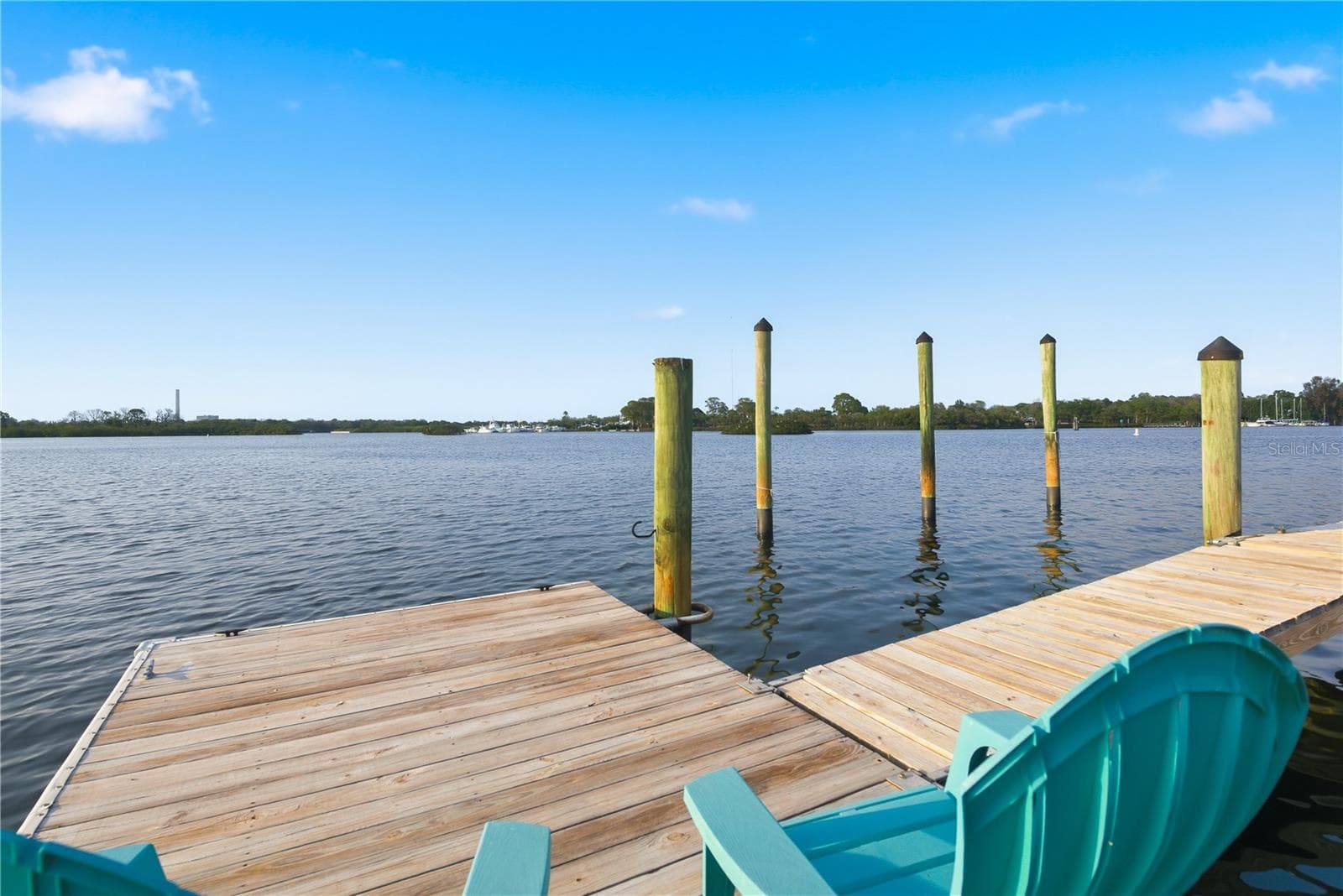 Dock view of Anclote River - 915 BAYSHORE DR, TARPON SPRINGS
