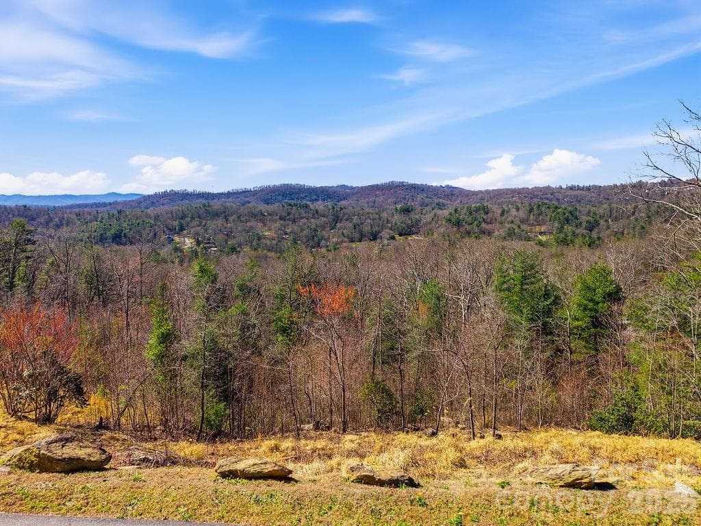 From the street looking towards the long-range mountain view. - 367 Curtain Bluff, Hendersonville