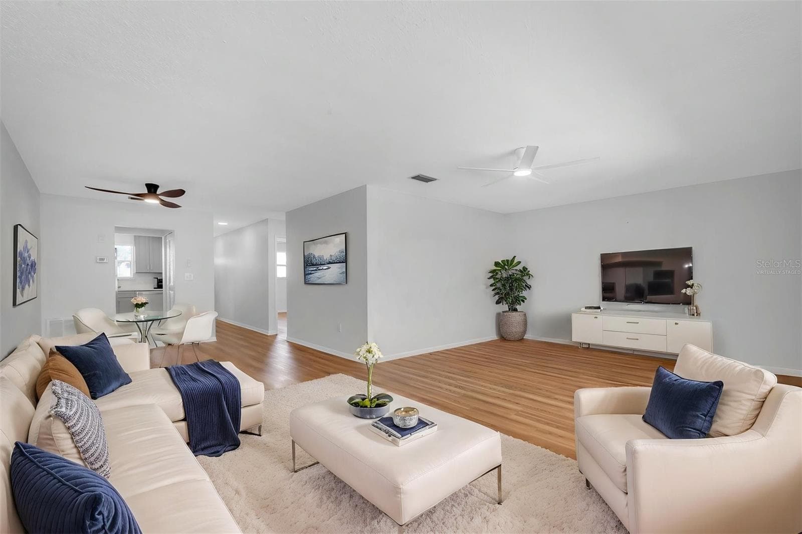 VIRTUALLY STAGED LIVING ROOM - 3128 59TH ST S #303, GULFPORT