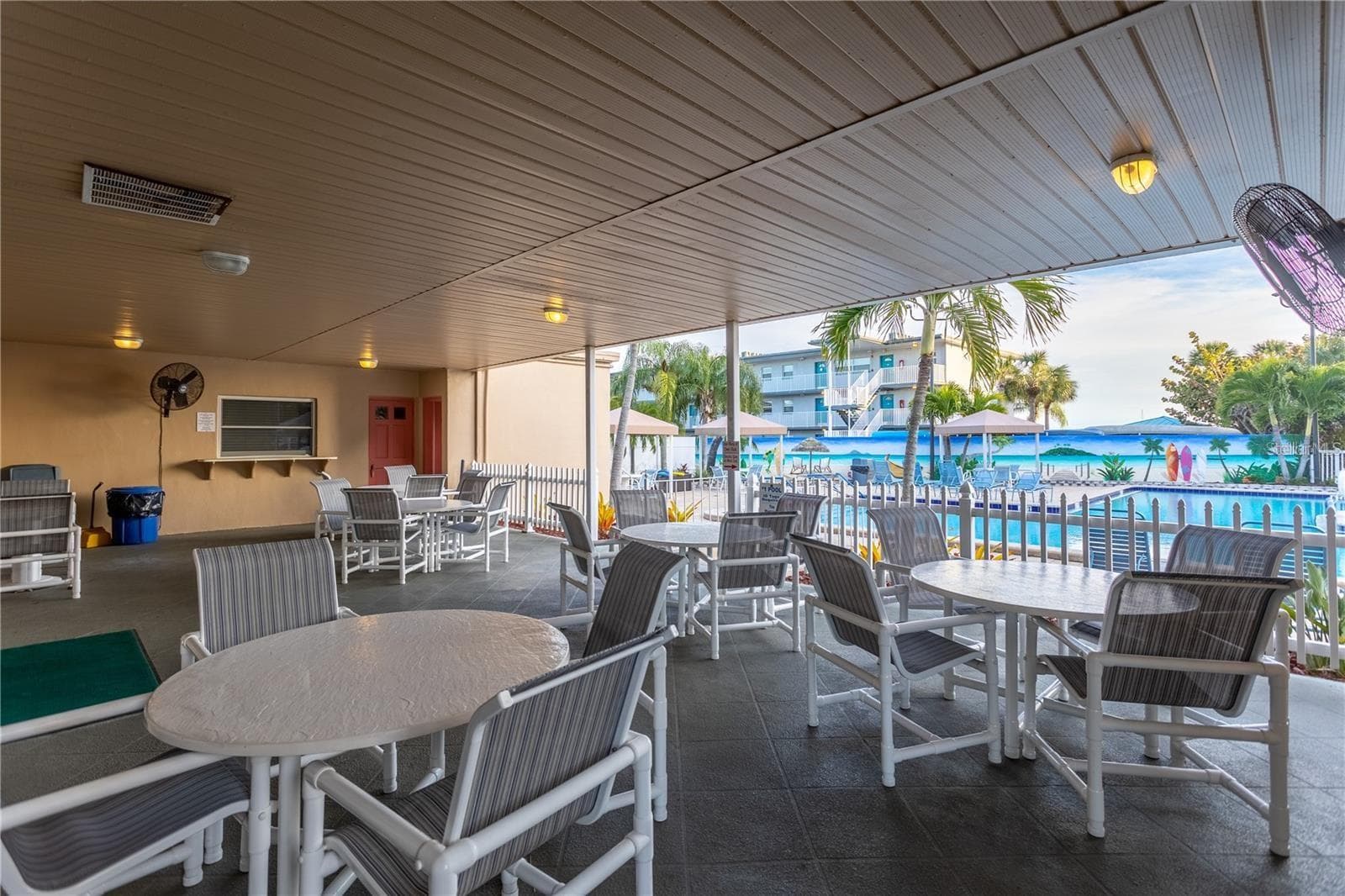 SHADED POOL AREA IN CLUBHOUSE - 3128 59TH ST S #303, GULFPORT