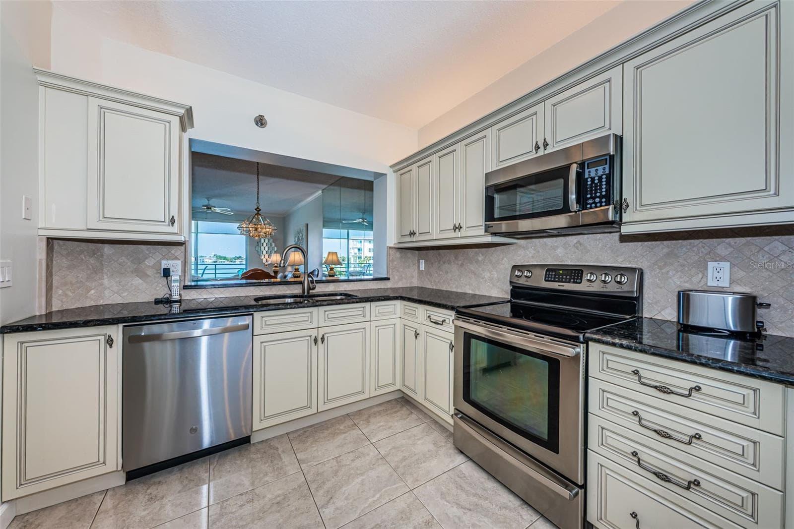 Kitchen with Stainless Steel Appliances - 7979 SAILBOAT KEY BLVD S #205, SOUTH PASADENA
