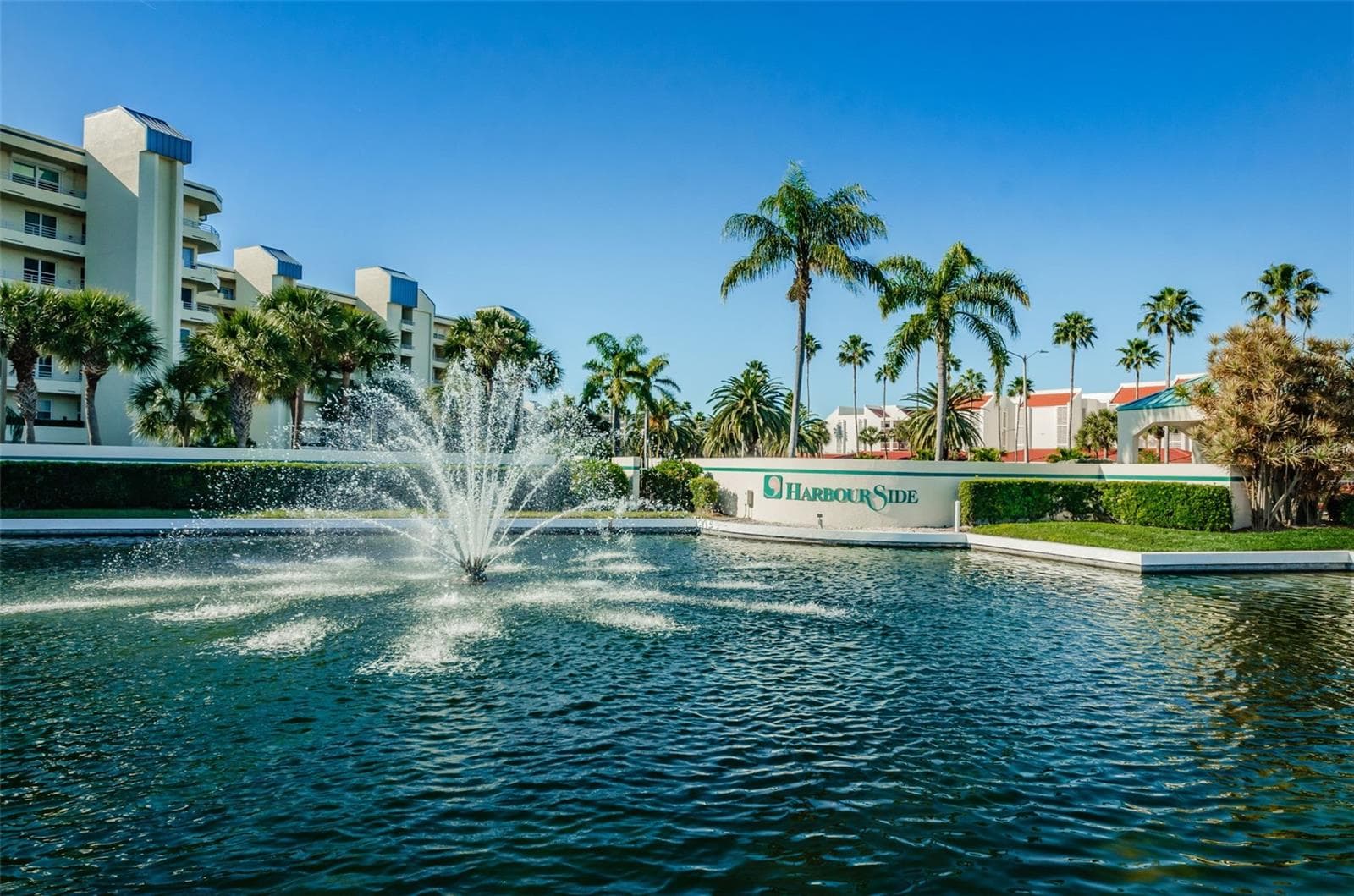 Sparkling Ponds with Fountains - Part of the Beautiful Landscaping at Harbourside - 7979 SAILBOAT KEY BLVD S #205, SOUTH PASADENA