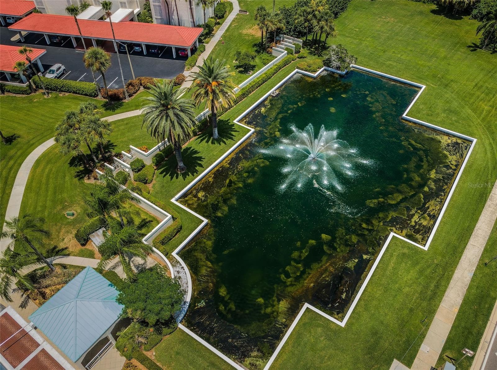 Sparkling Ponds with Fountains - Part of the Beautiful Landscaping at Harbourside - 7979 SAILBOAT KEY BLVD S #205, SOUTH PASADENA