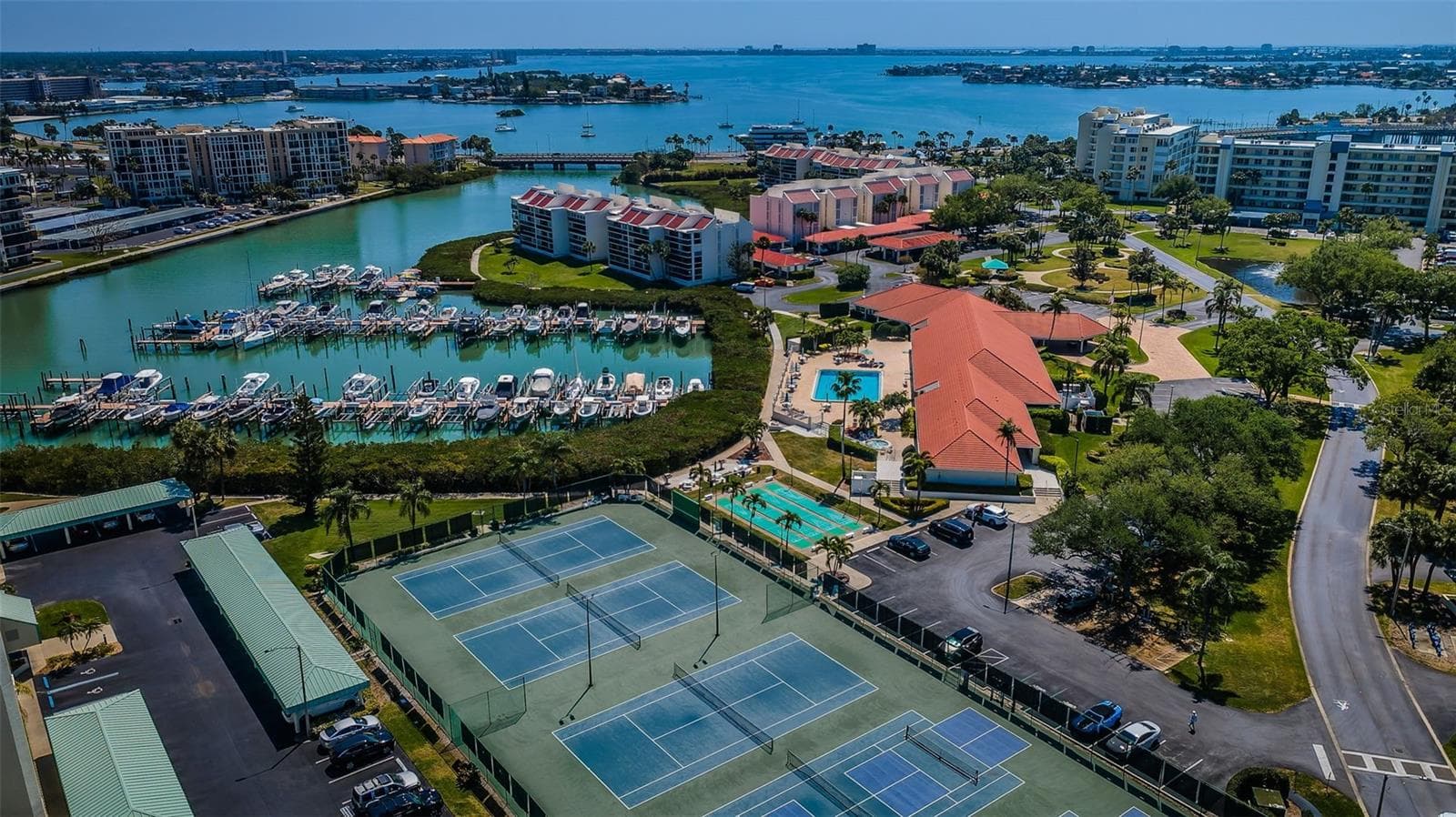 Harbourside Amenities - Waterfront, Beautiful Clubhouse, Full-Service Marina, Tennis & Pickleball Courts, Shuffleboard, and More! - 7979 SAILBOAT KEY BLVD S #205, SOUTH PASADENA