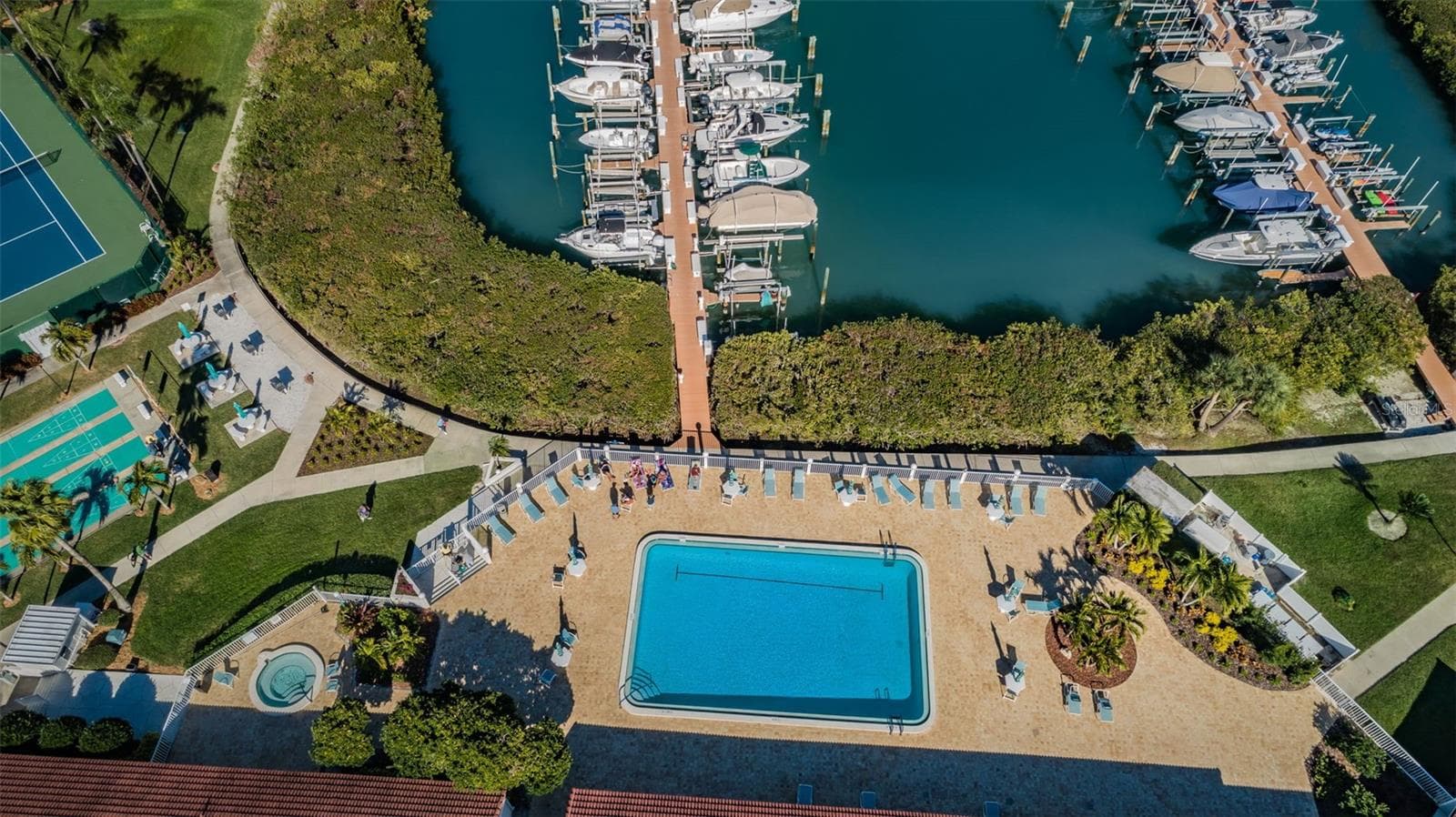 Harbourside Clubhouse Pool and nearby Marina - 7979 SAILBOAT KEY BLVD S #205, SOUTH PASADENA