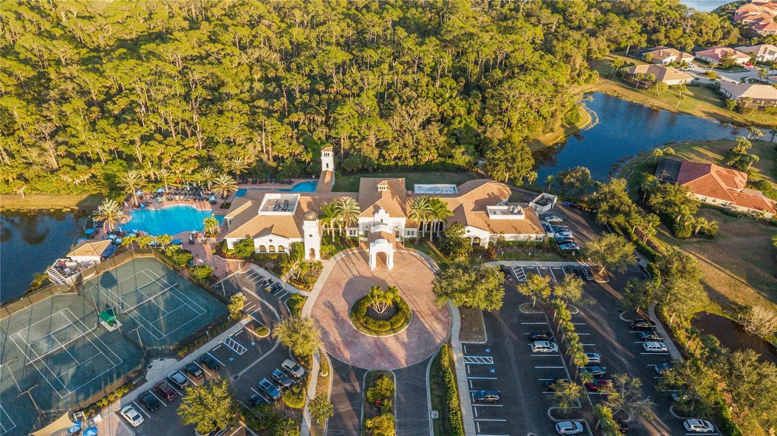 Amenity Center - Aerial - 133 BELLA VISTA TER #32C, NORTH VENICE