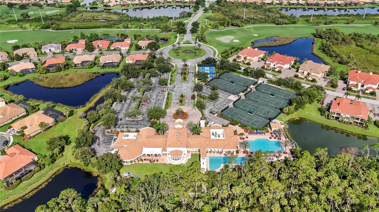 Amenity Center - Aerial - 133 BELLA VISTA TER #32C, NORTH VENICE