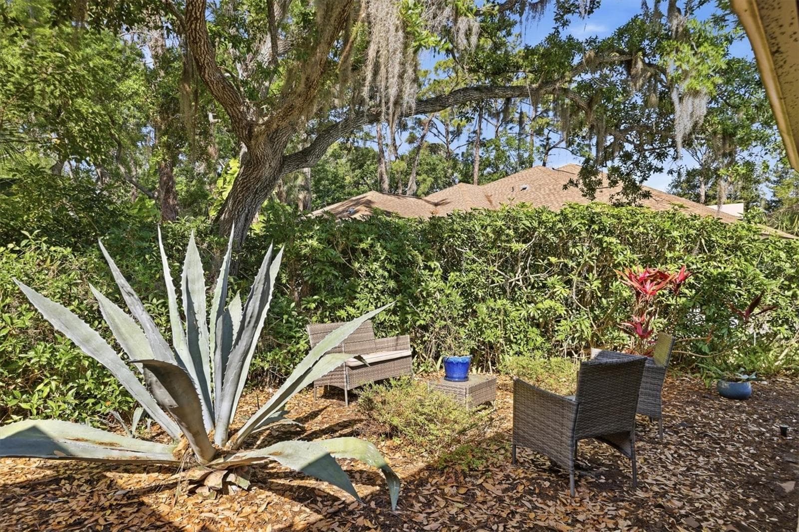 Open courtyard area near front walkway - 3351 THORNWOOD RD #3351, SARASOTA
