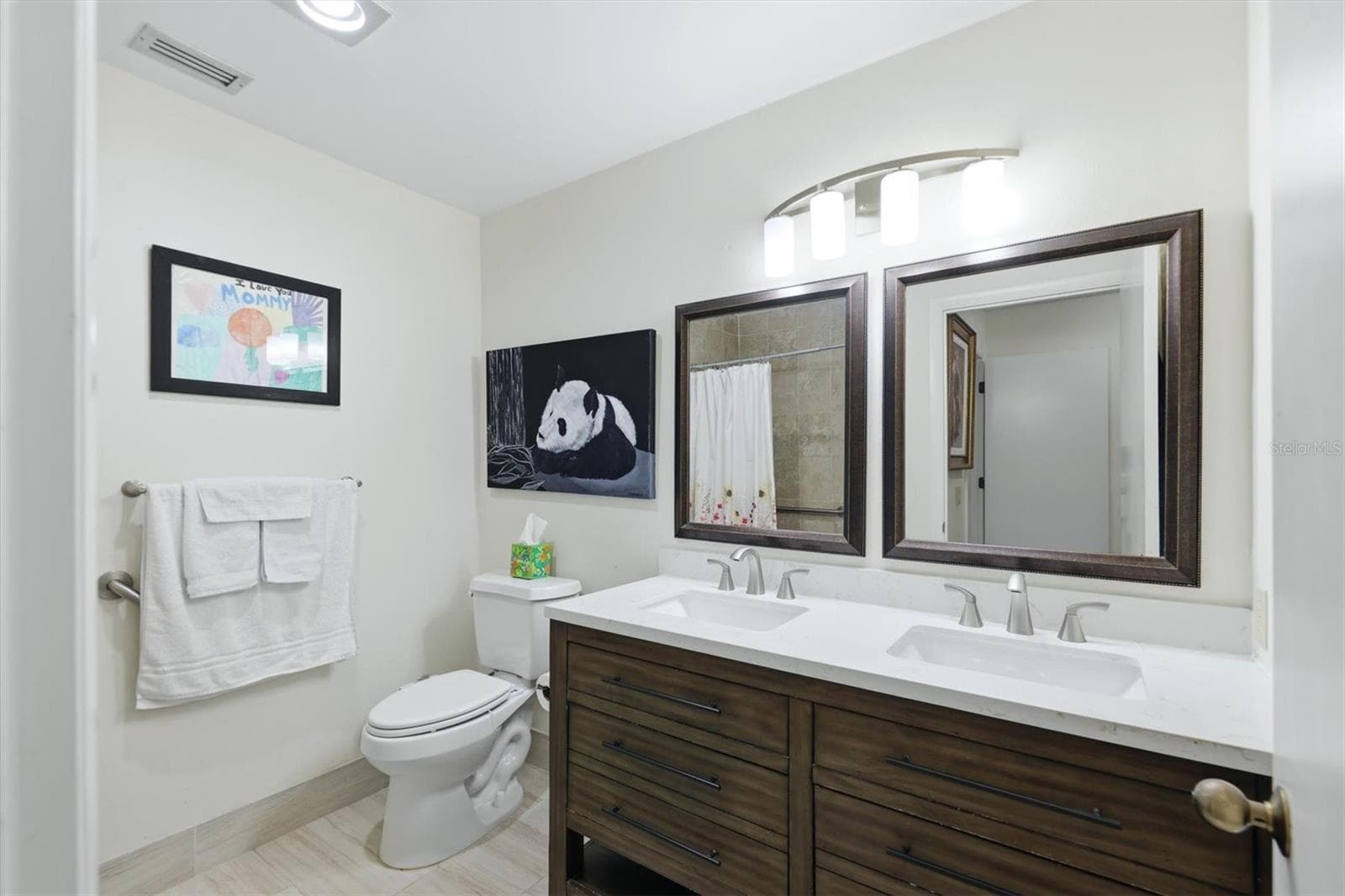 primary ensuite (1) bathroom with shower - 3351 THORNWOOD RD #3351, SARASOTA