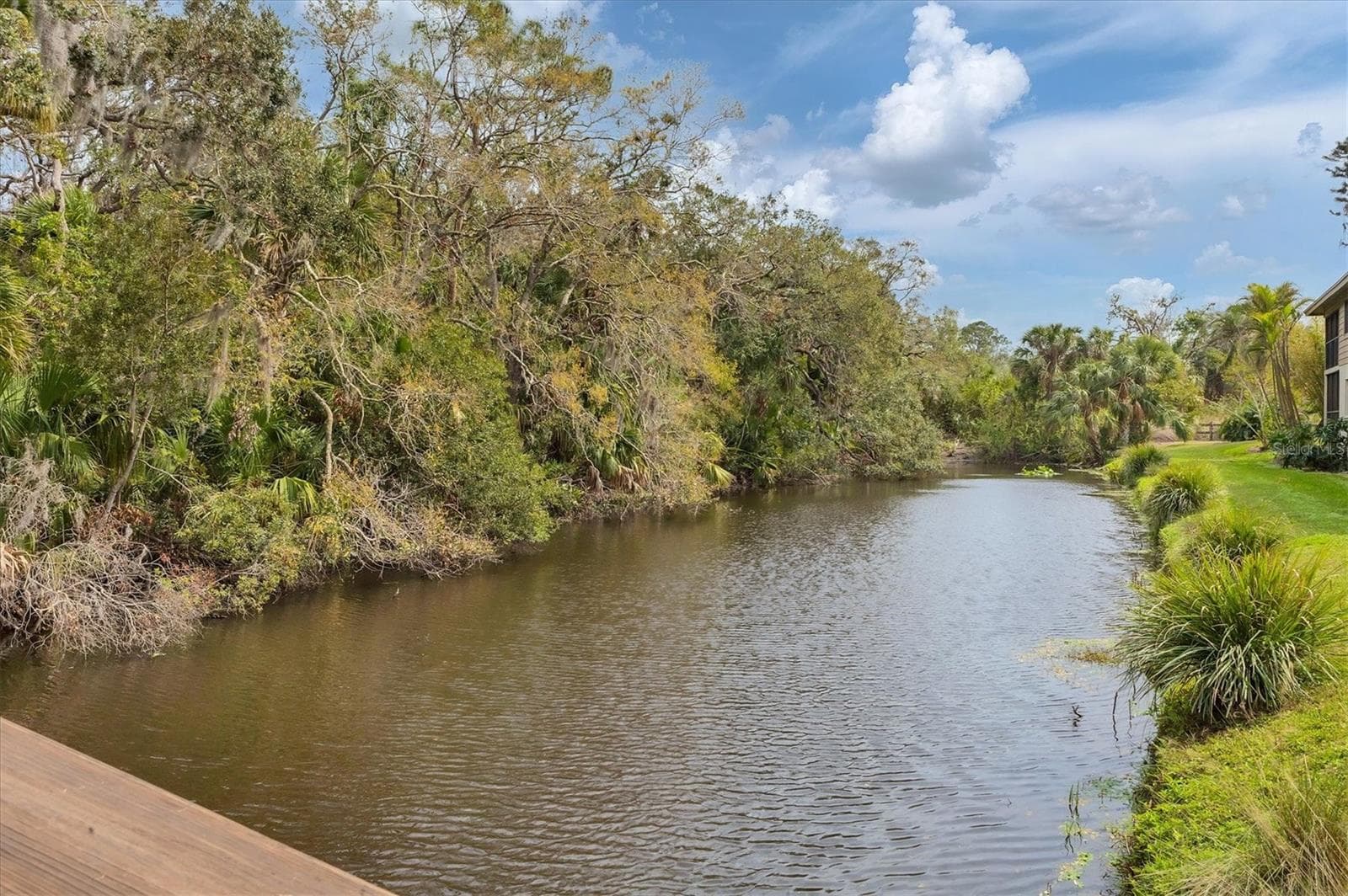 View of creek from wooden footbridge - 3351 THORNWOOD RD #3351, SARASOTA