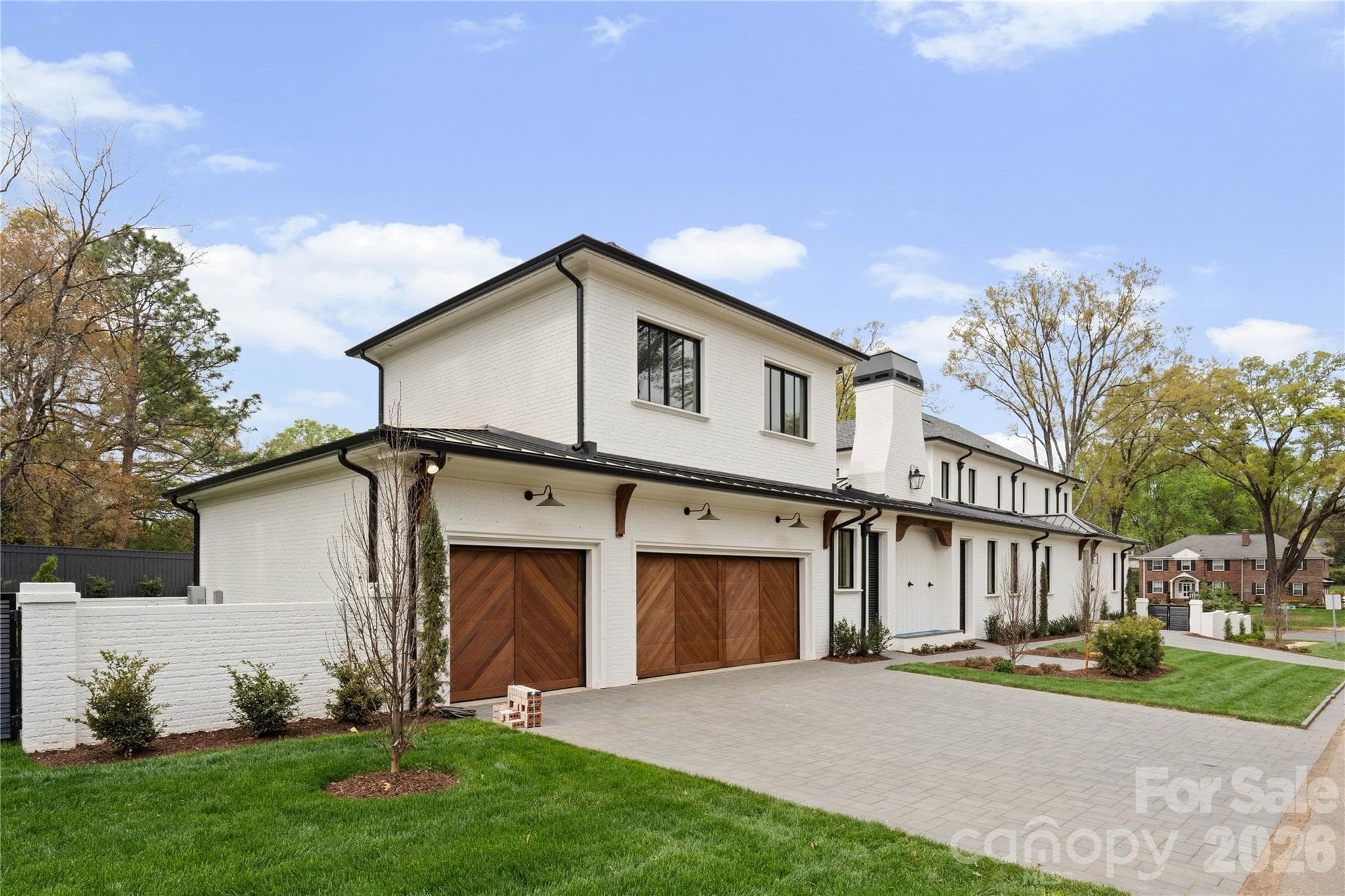 Cedar- herringbone garage doors - Charlotte